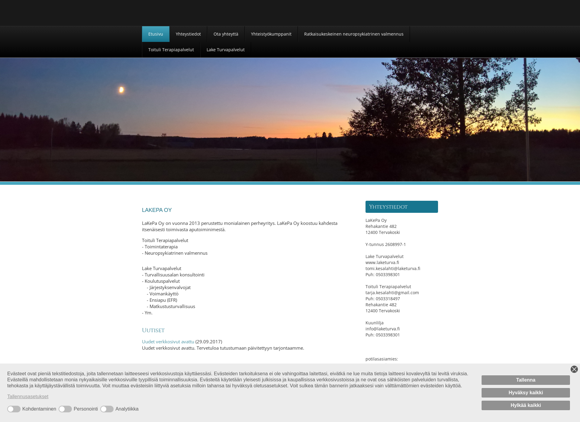 Screenshot for lakepa.fi