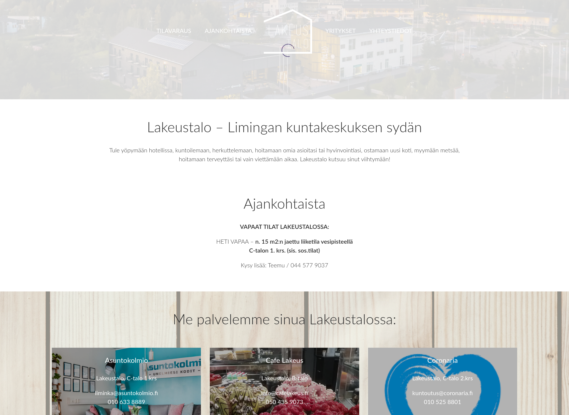 Näyttökuva lakeustalo.fi