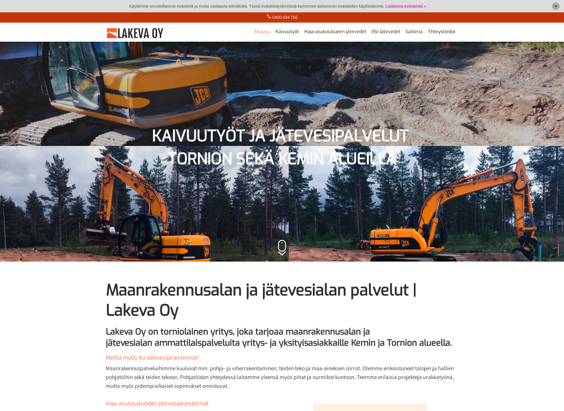 Screenshot for lakeva.fi