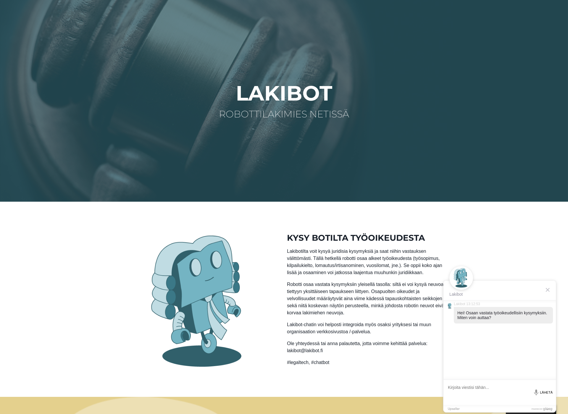 Screenshot for lakibot.fi