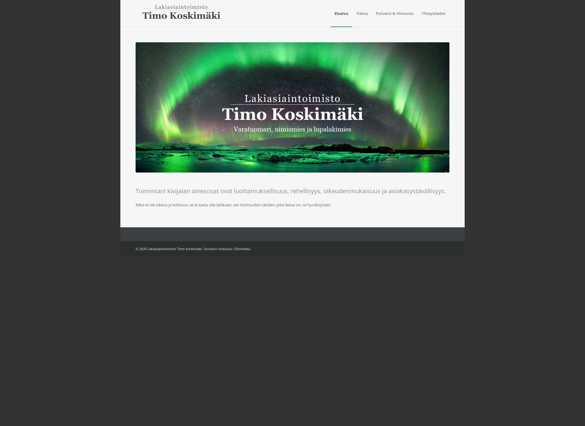 Screenshot for lakikoskimaki.fi