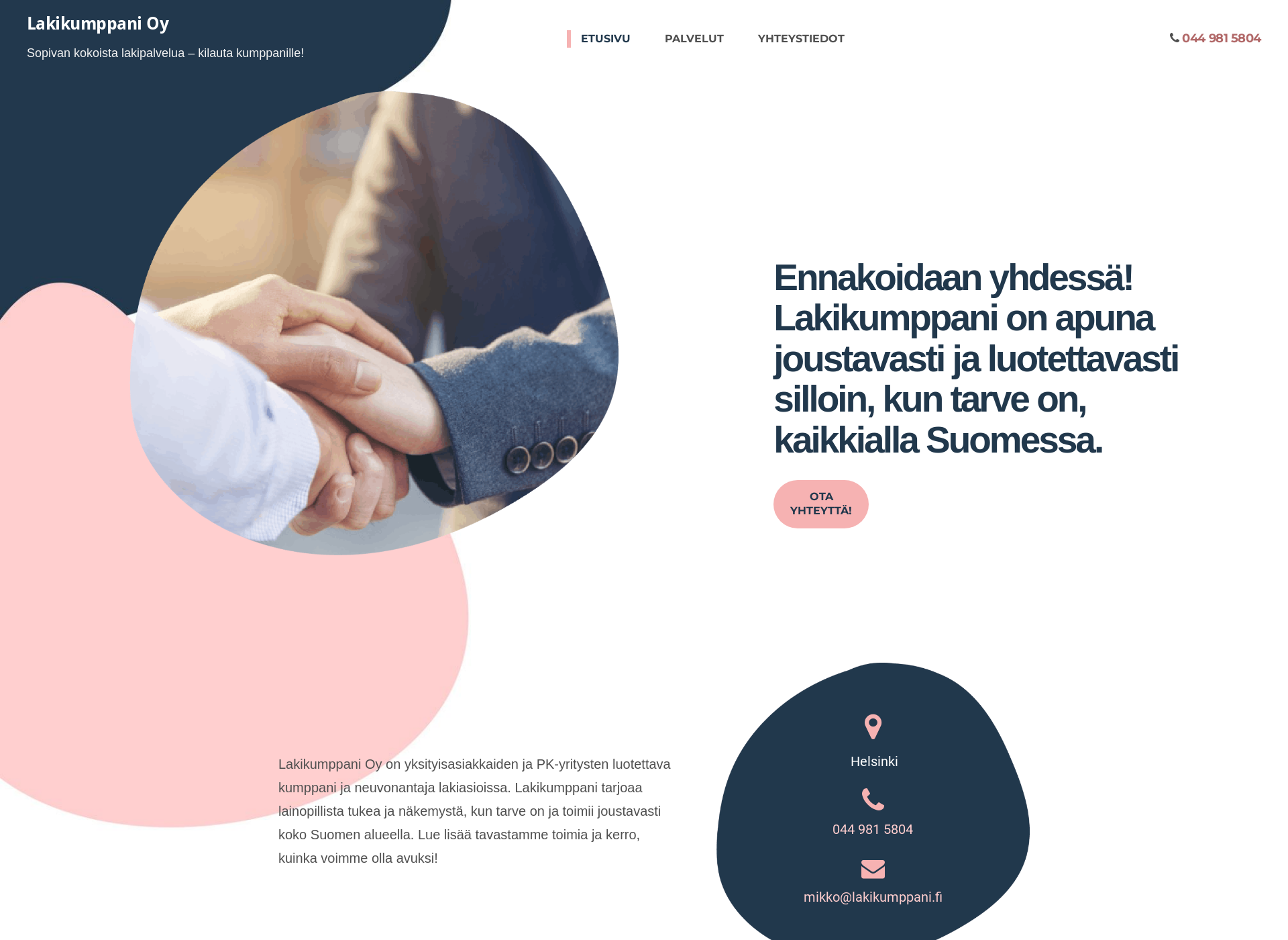 Screenshot for lakikumppani.fi