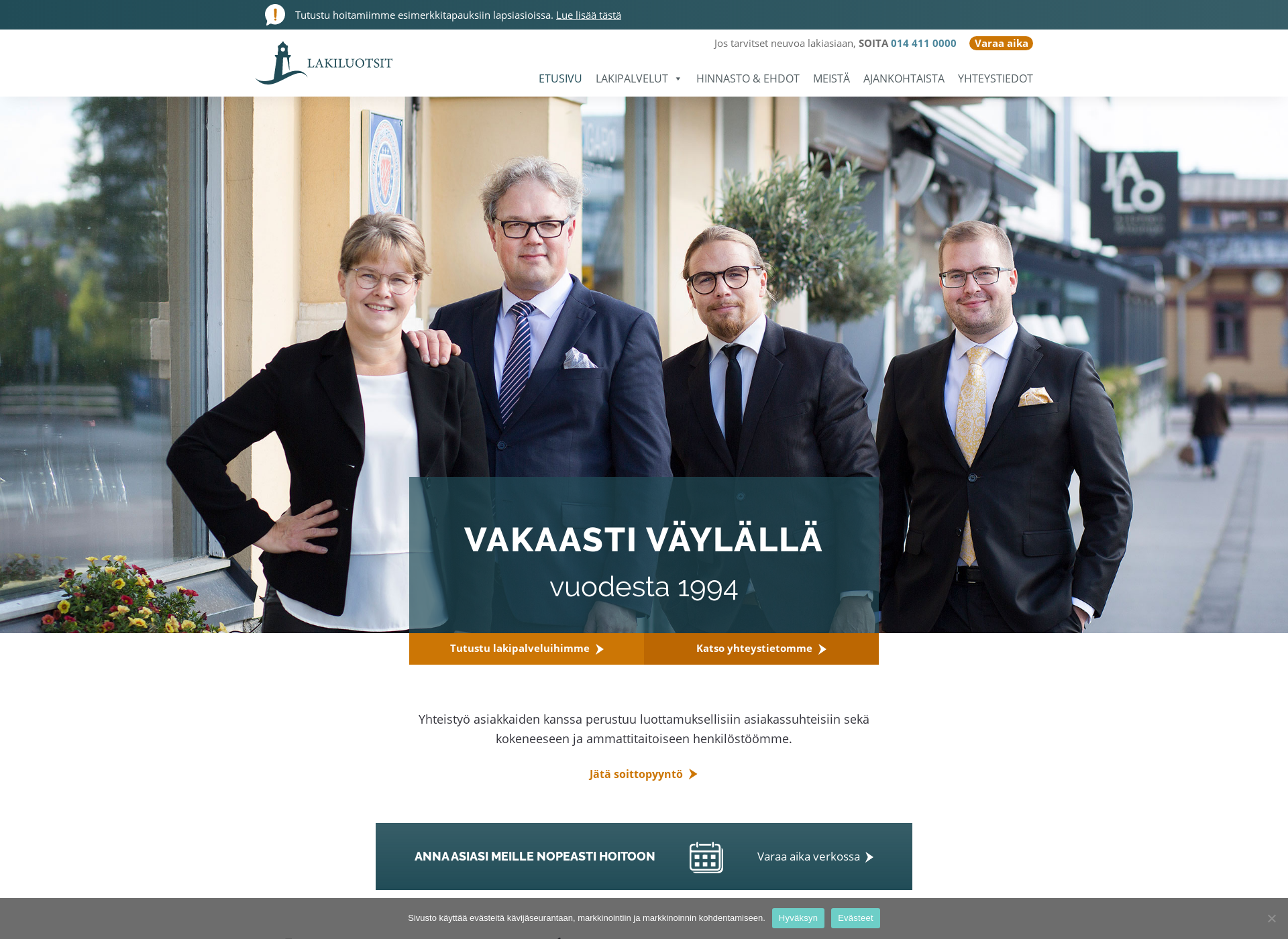Screenshot for lakiluotsit.fi