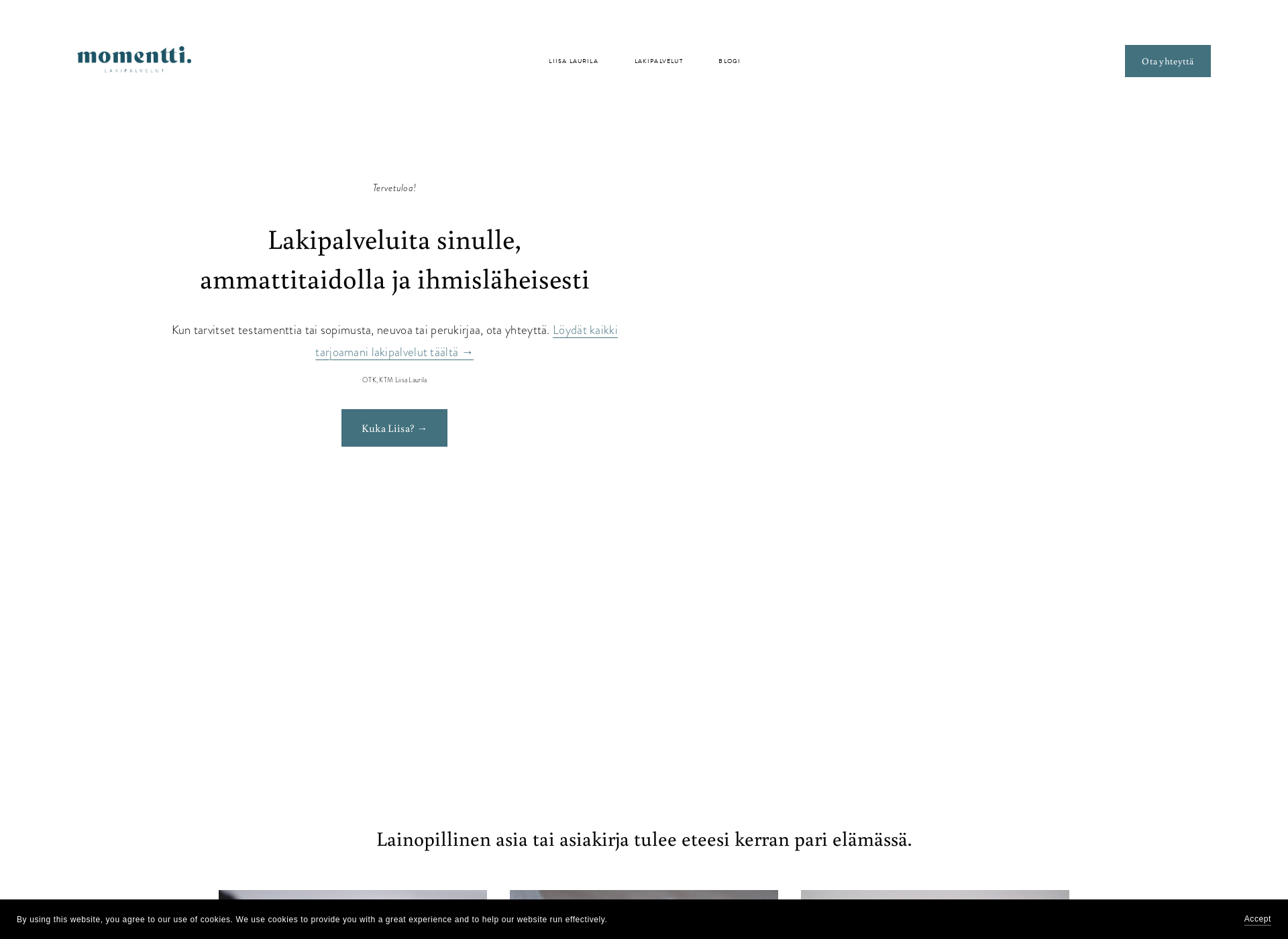 Screenshot for lakimomentti.com