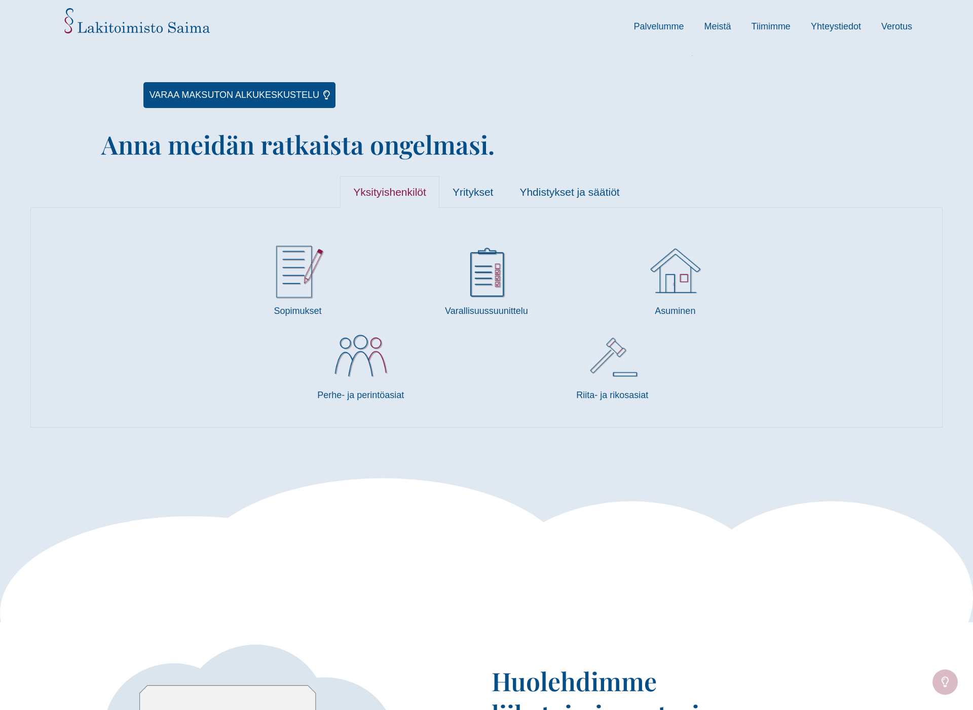 Screenshot for lakisaima.fi