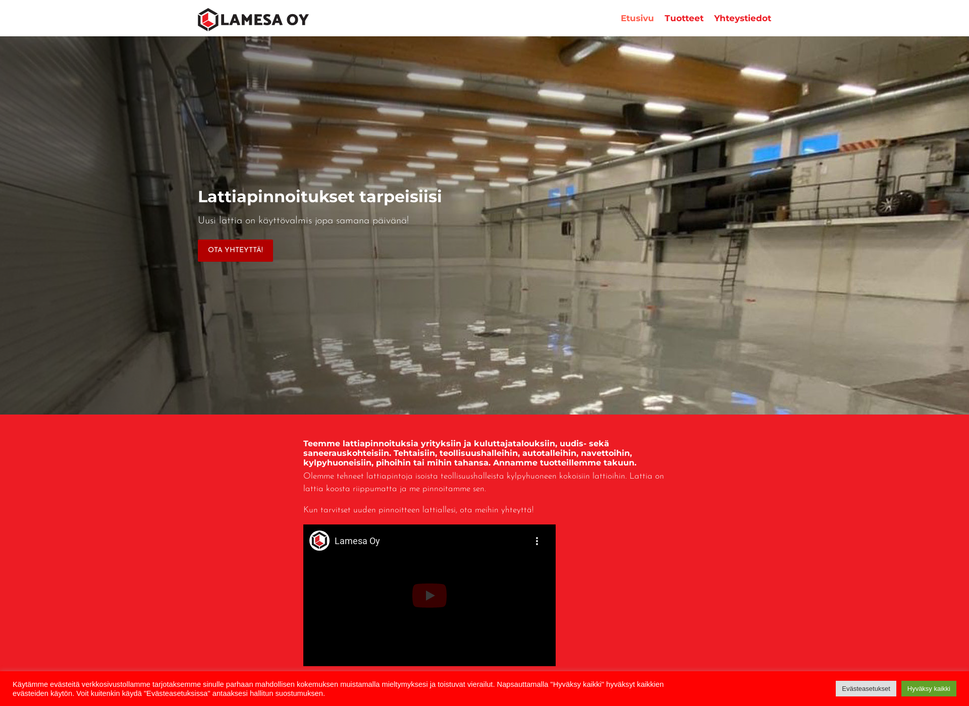 Screenshot for lamesa.fi