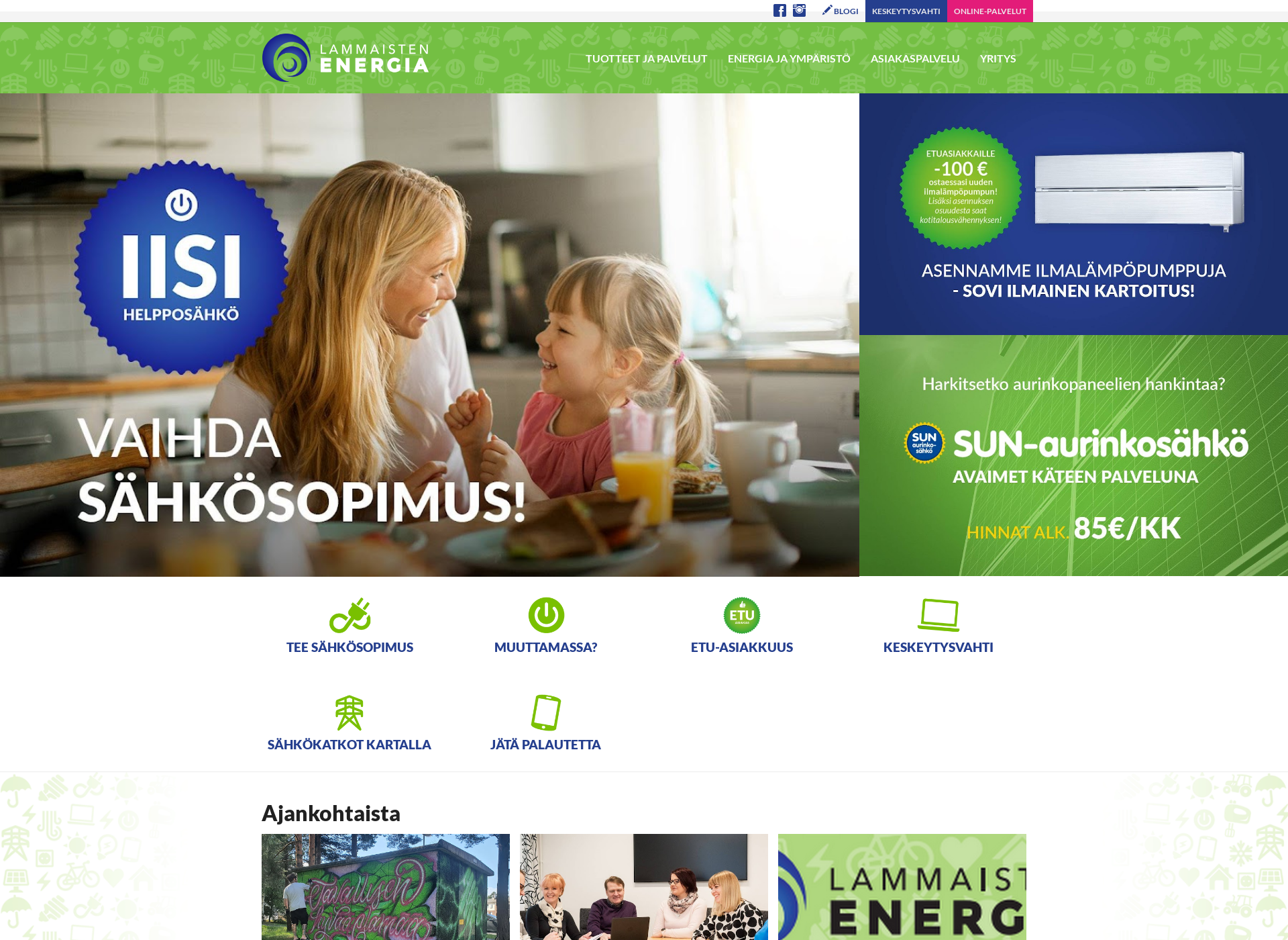 Screenshot for lammaistenenergia.fi