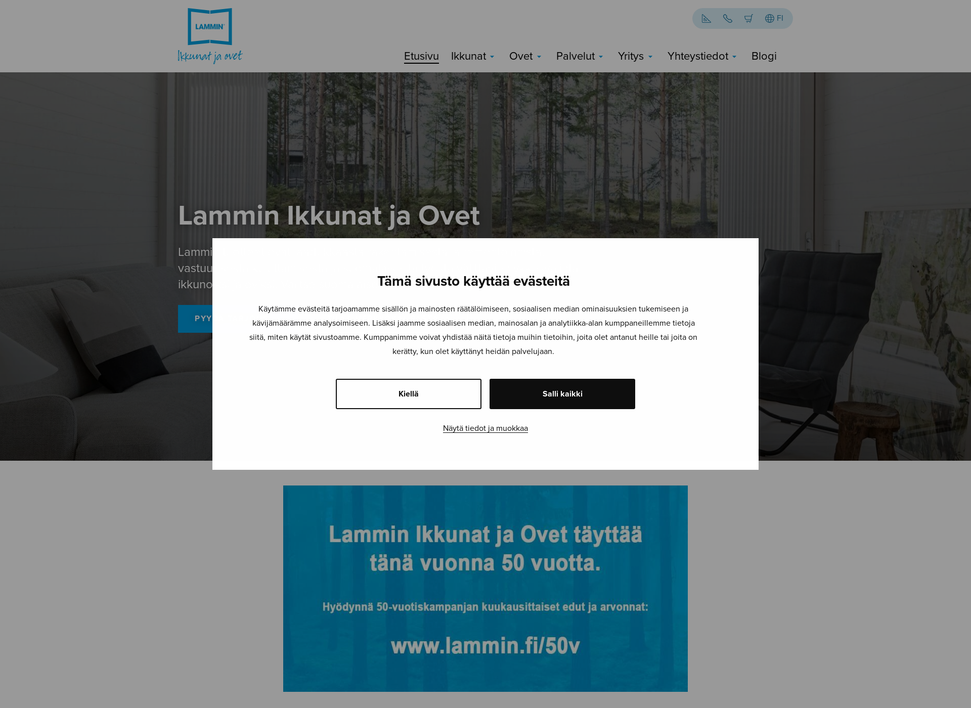 Screenshot for lammin.fi