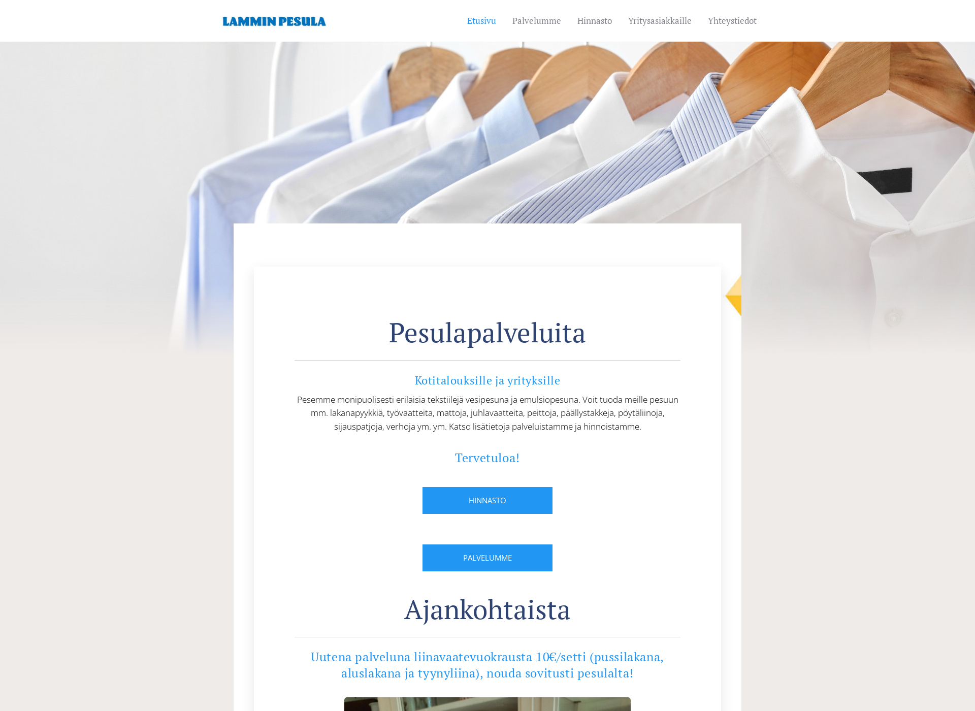 Screenshot for lamminpesula.fi