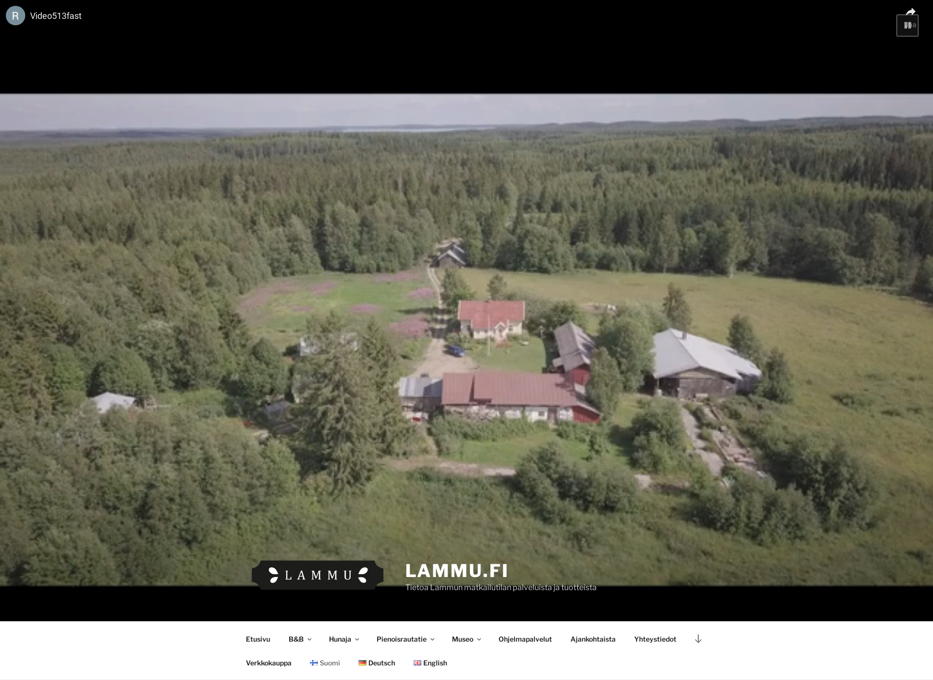 Skärmdump för lammu.fi