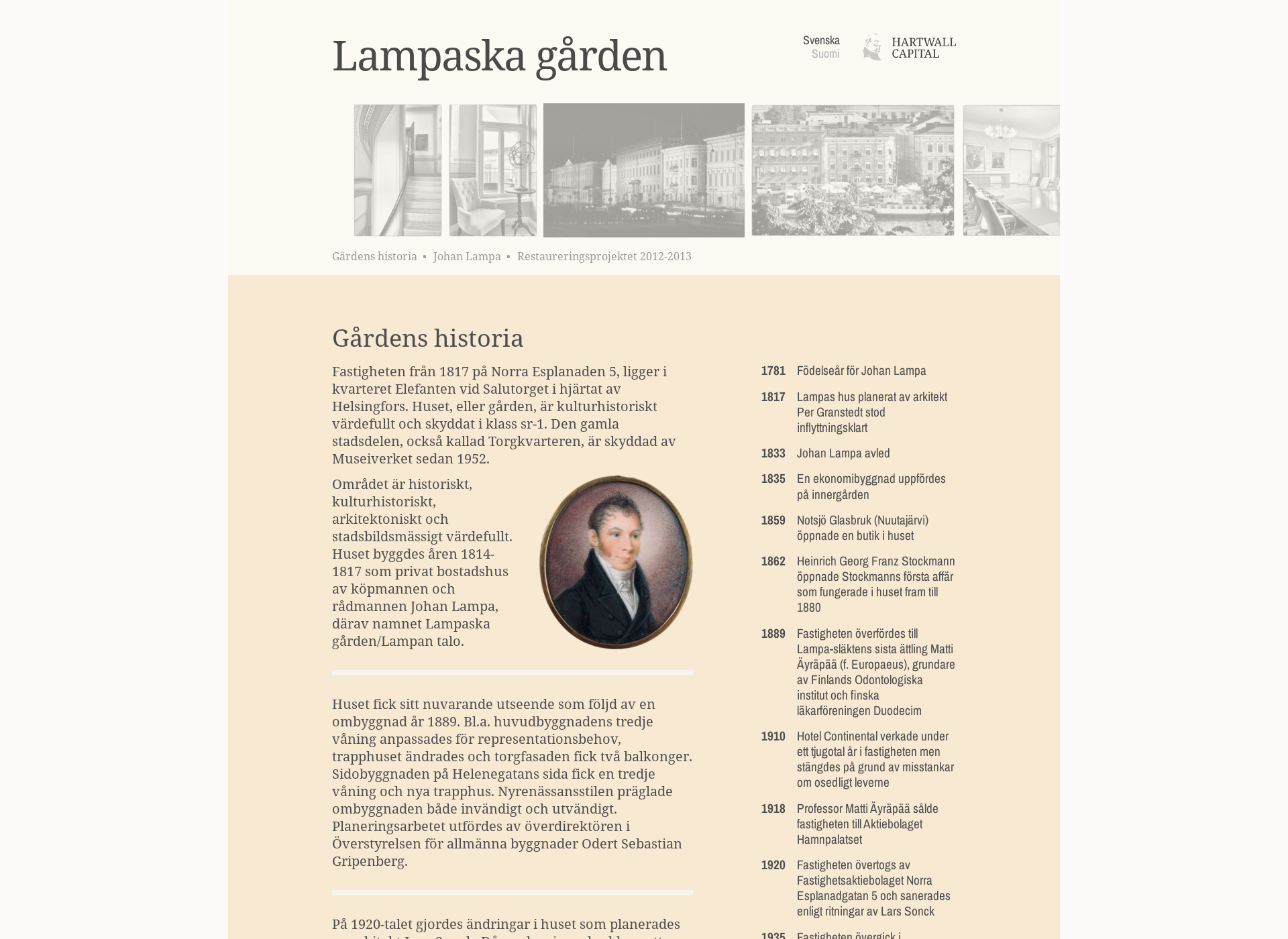 Skärmdump för lampaskagarden.fi
