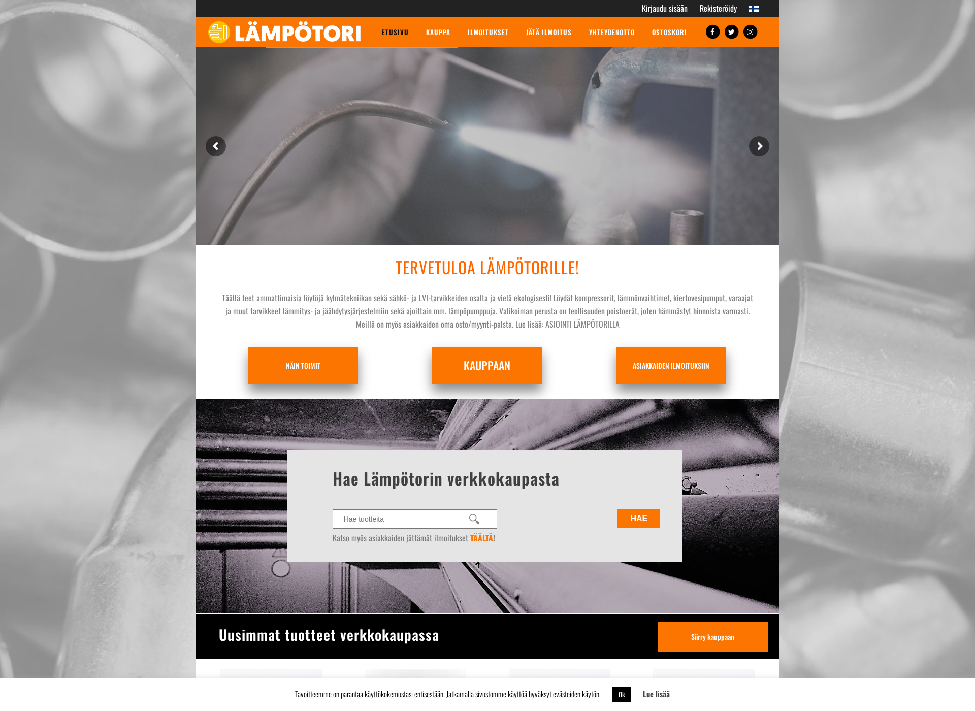 Screenshot for lampotori.fi