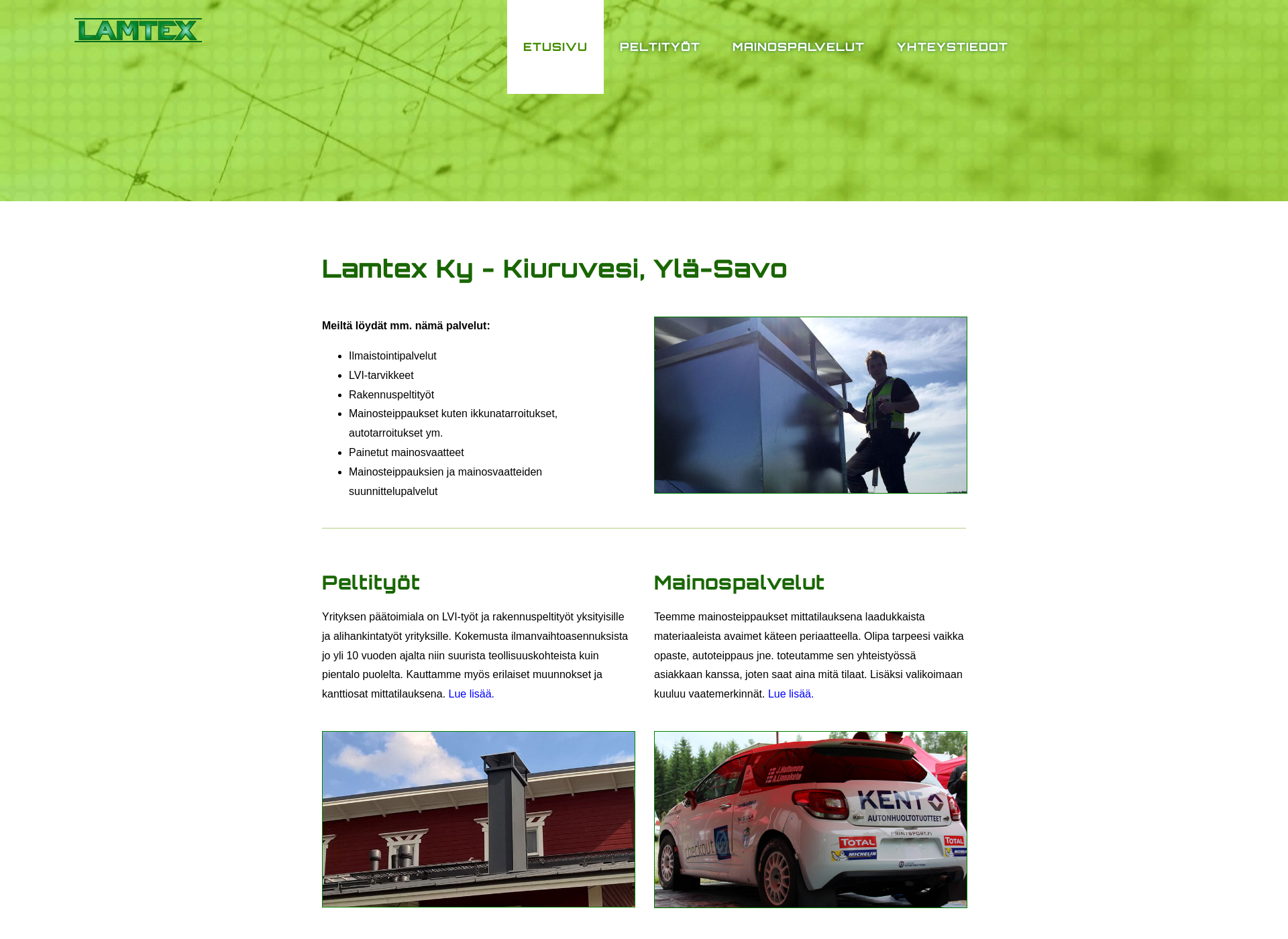 Screenshot for lamtex.fi
