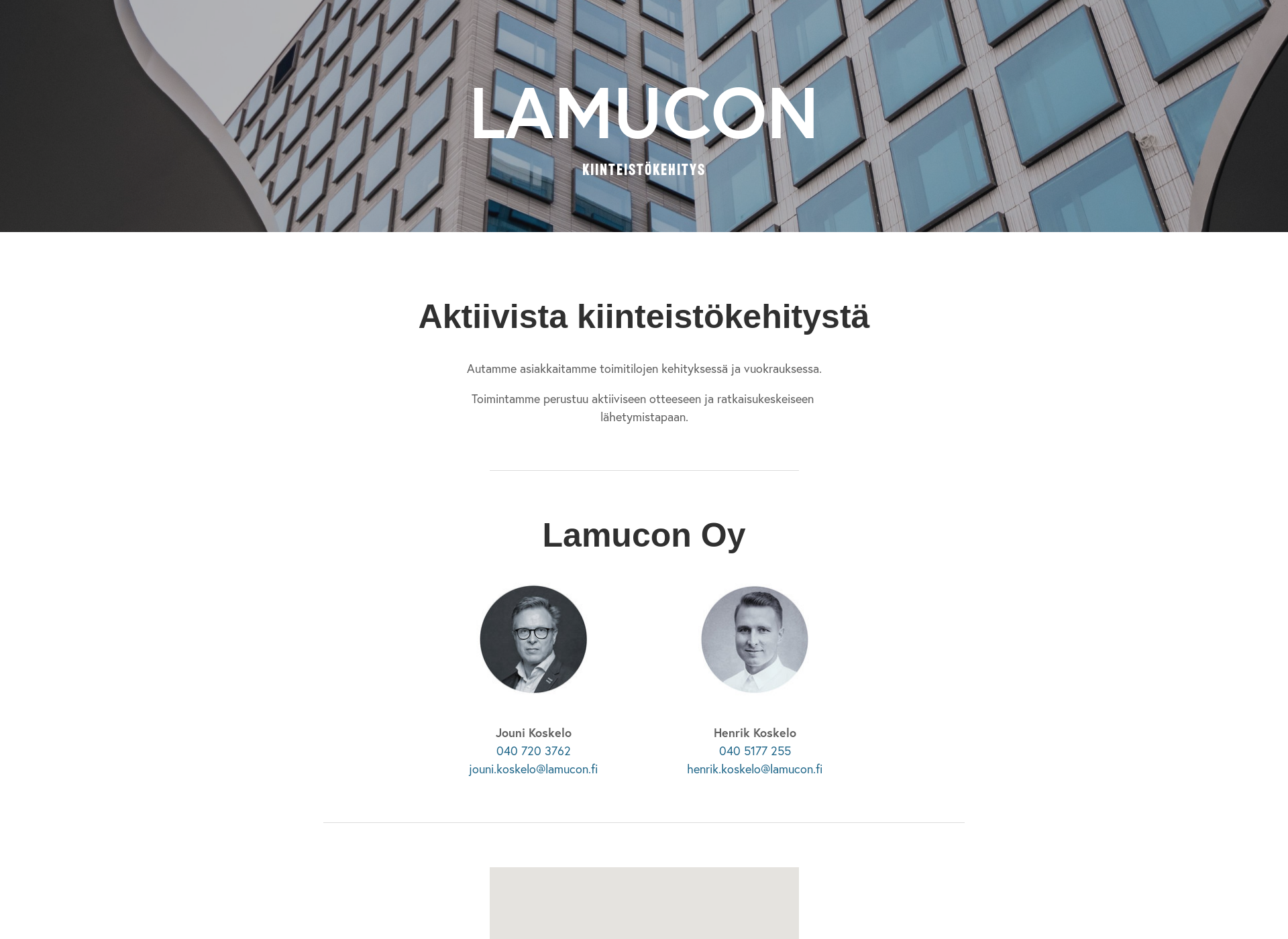 Skärmdump för lamucon.fi