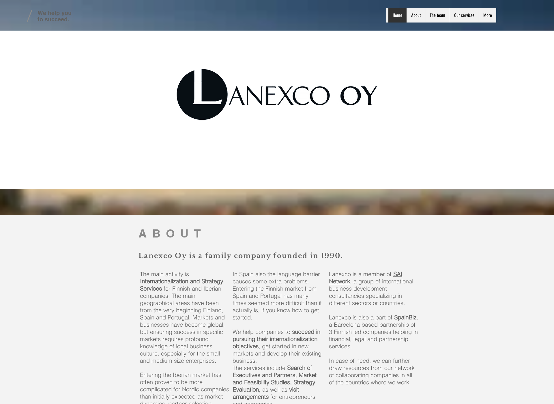 Skärmdump för lanexco.com