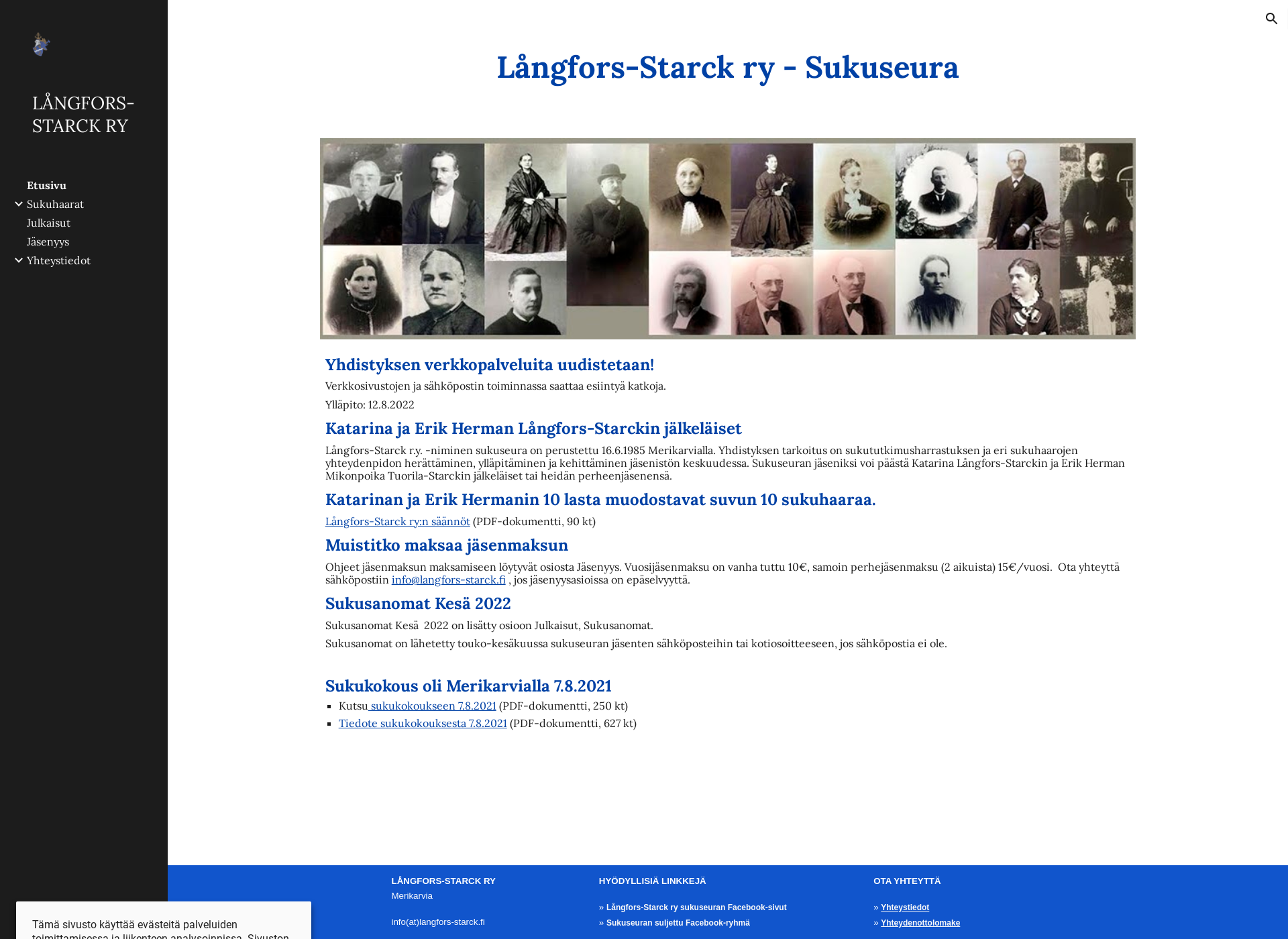 Screenshot for langfors-starck.fi