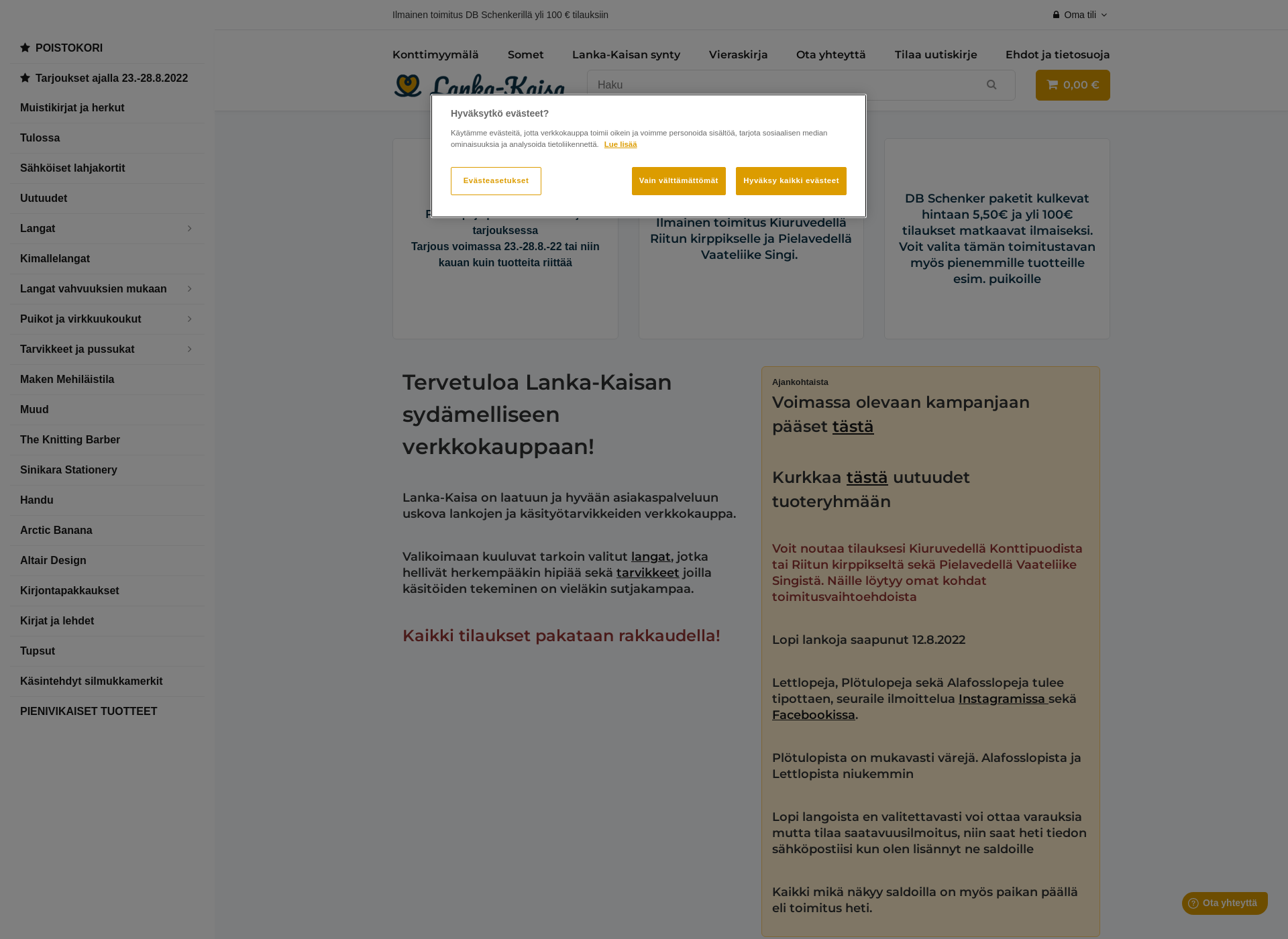 Skärmdump för lankakaisa.fi