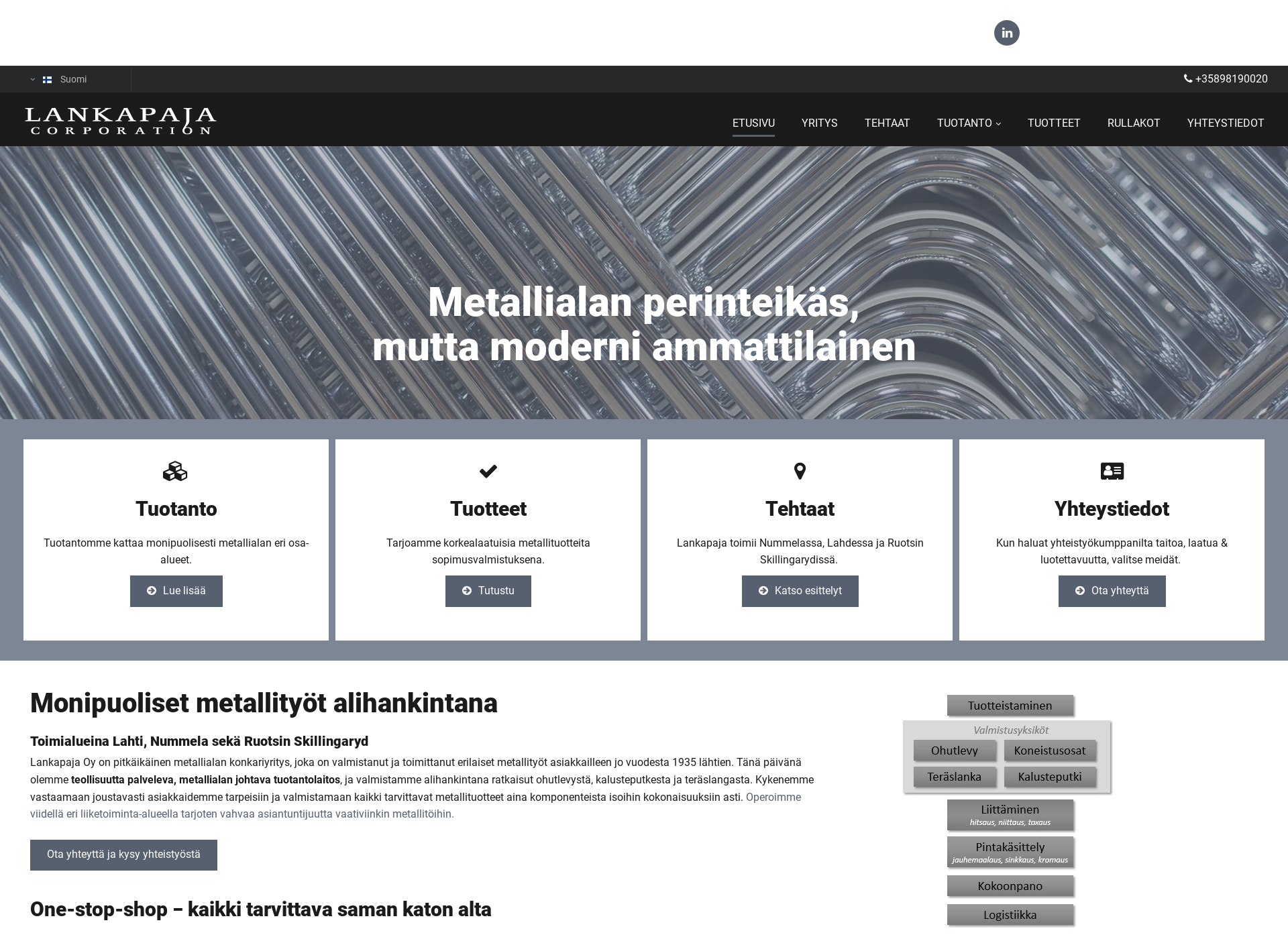 Screenshot for lankapaja.fi