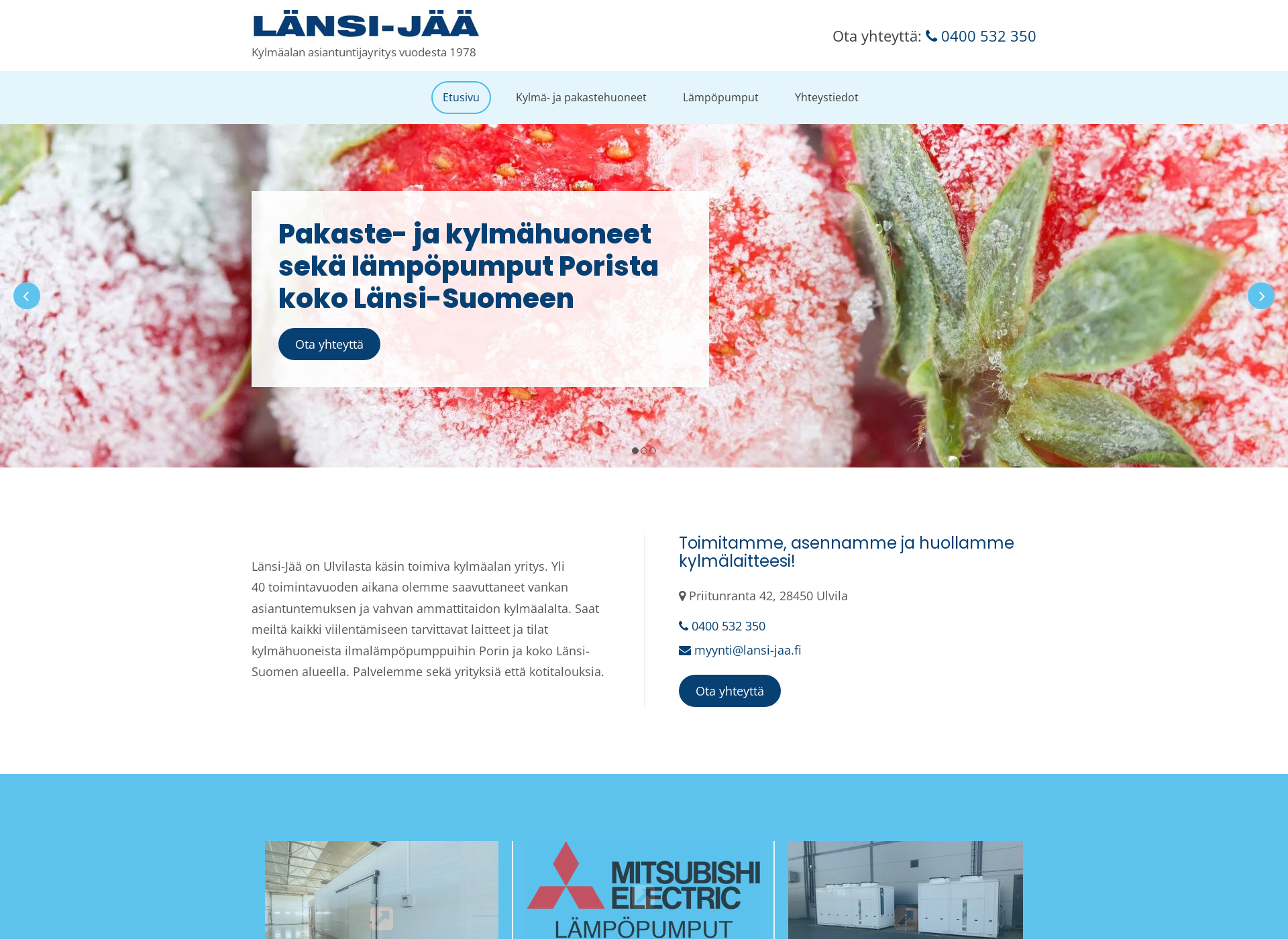 Screenshot for lansi-jaa.fi