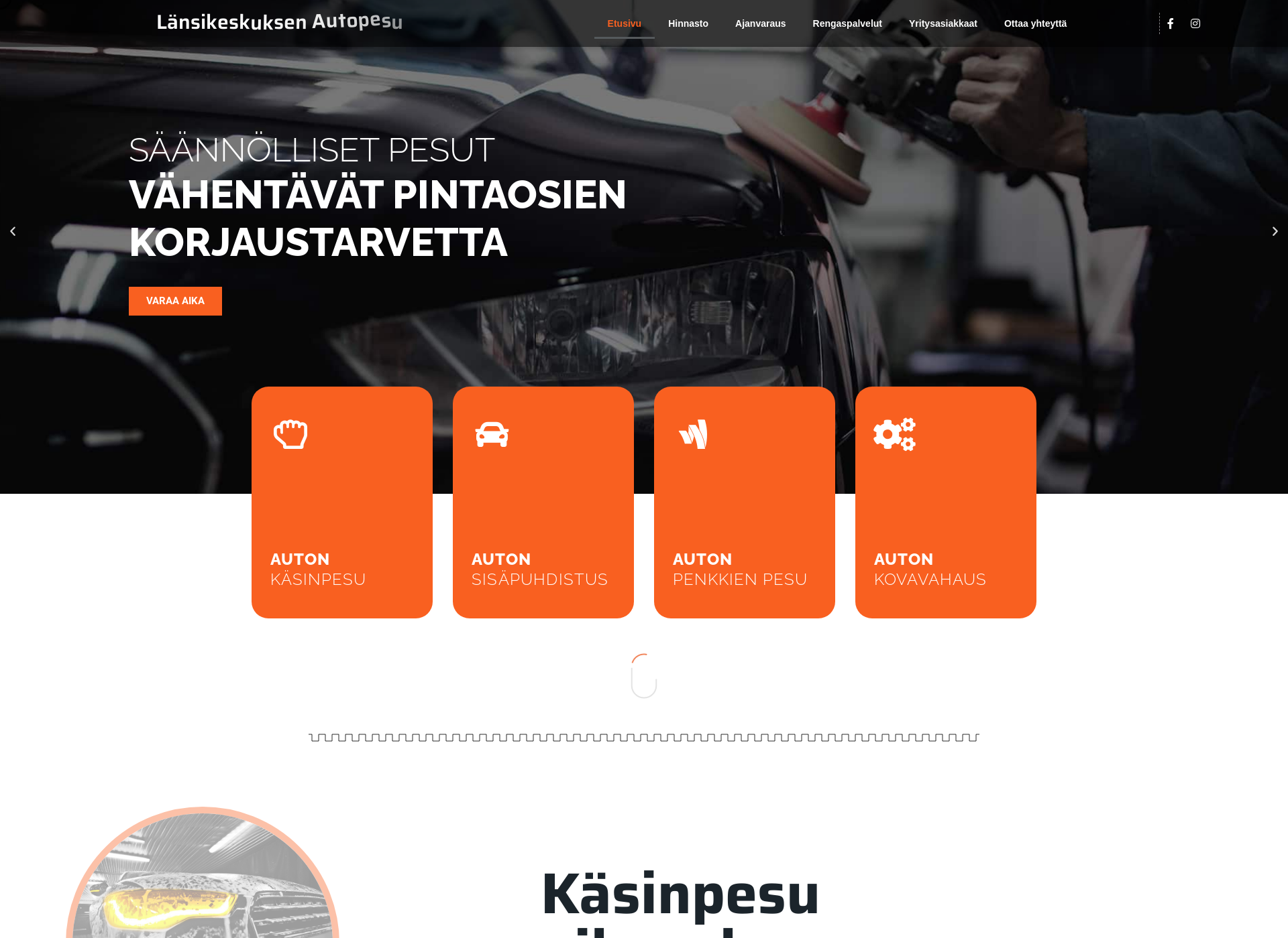 Screenshot for lansikeskuksenautopesu.fi
