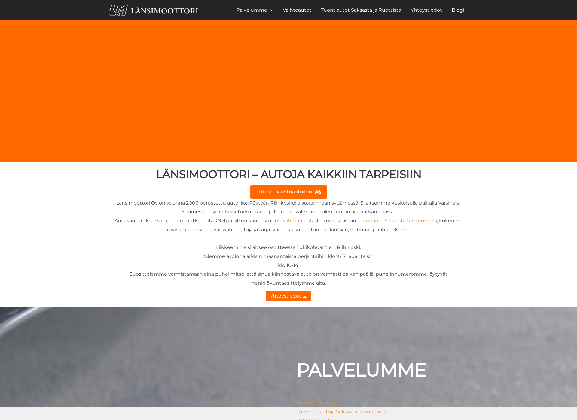 Screenshot for lansimoottori.fi