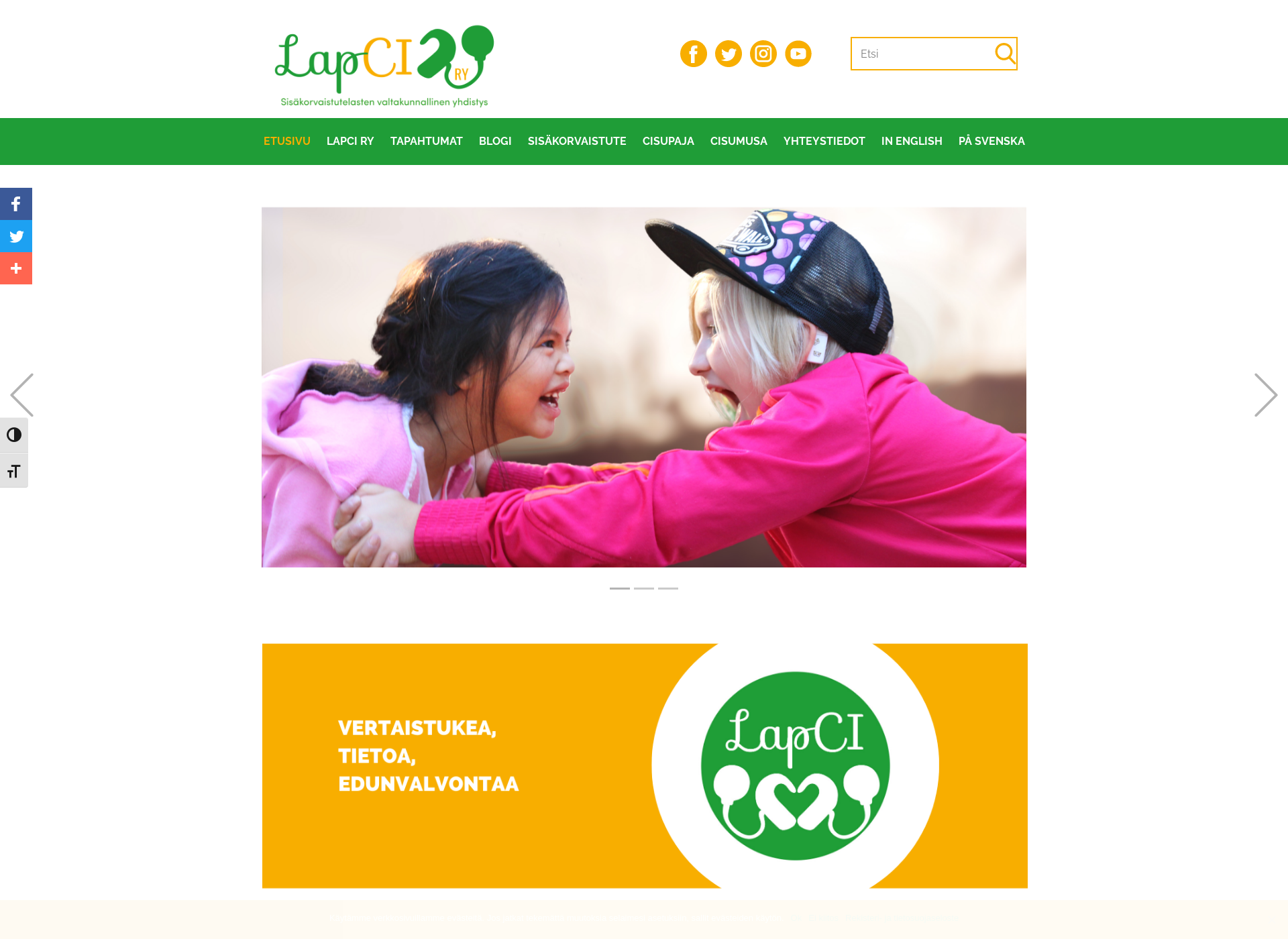 Screenshot for lapci.fi