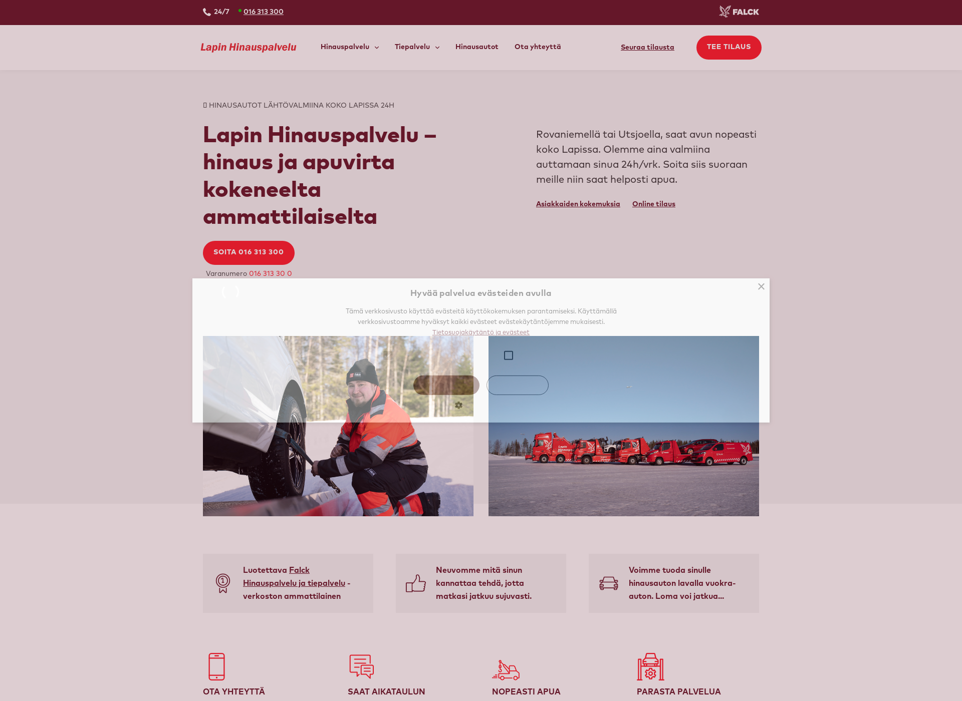 Screenshot for lapinhinauspalvelu.fi