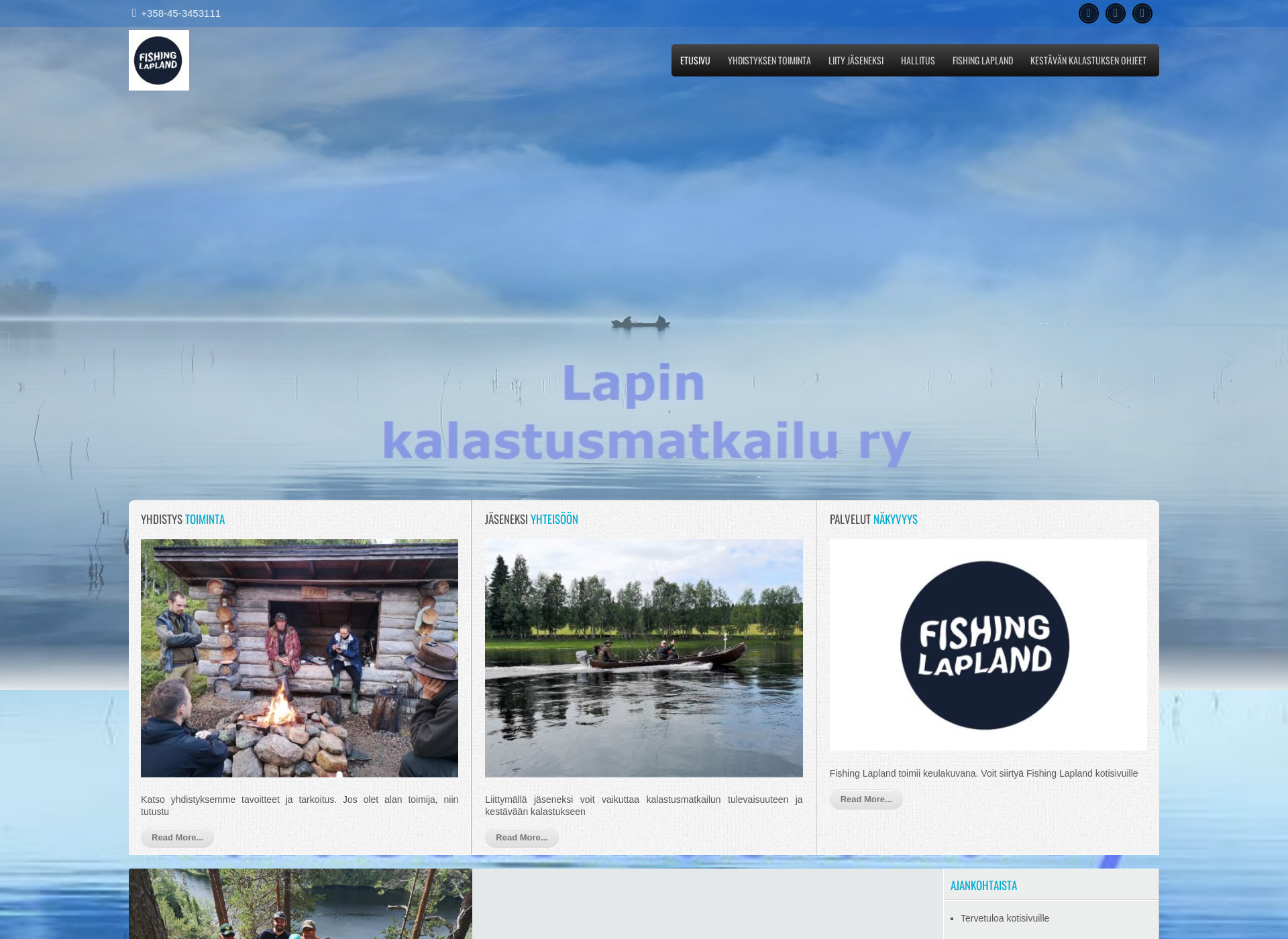 Screenshot for lapinkalastusmatkailu.fi