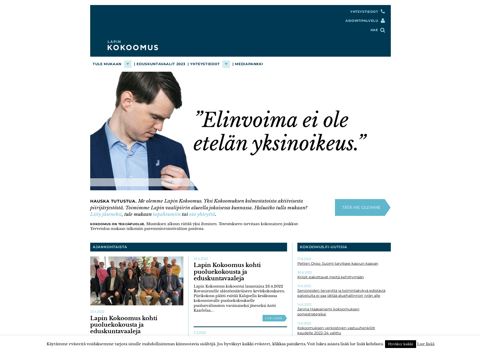 Screenshot for lapinkokoomus.fi