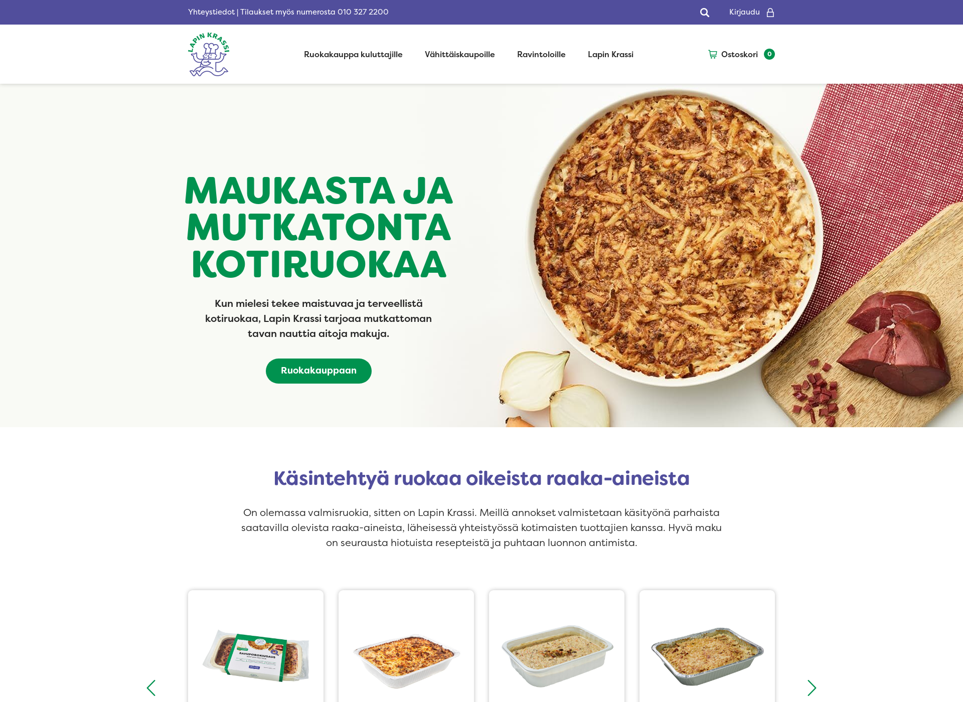 Skärmdump för lapinkrassi.fi