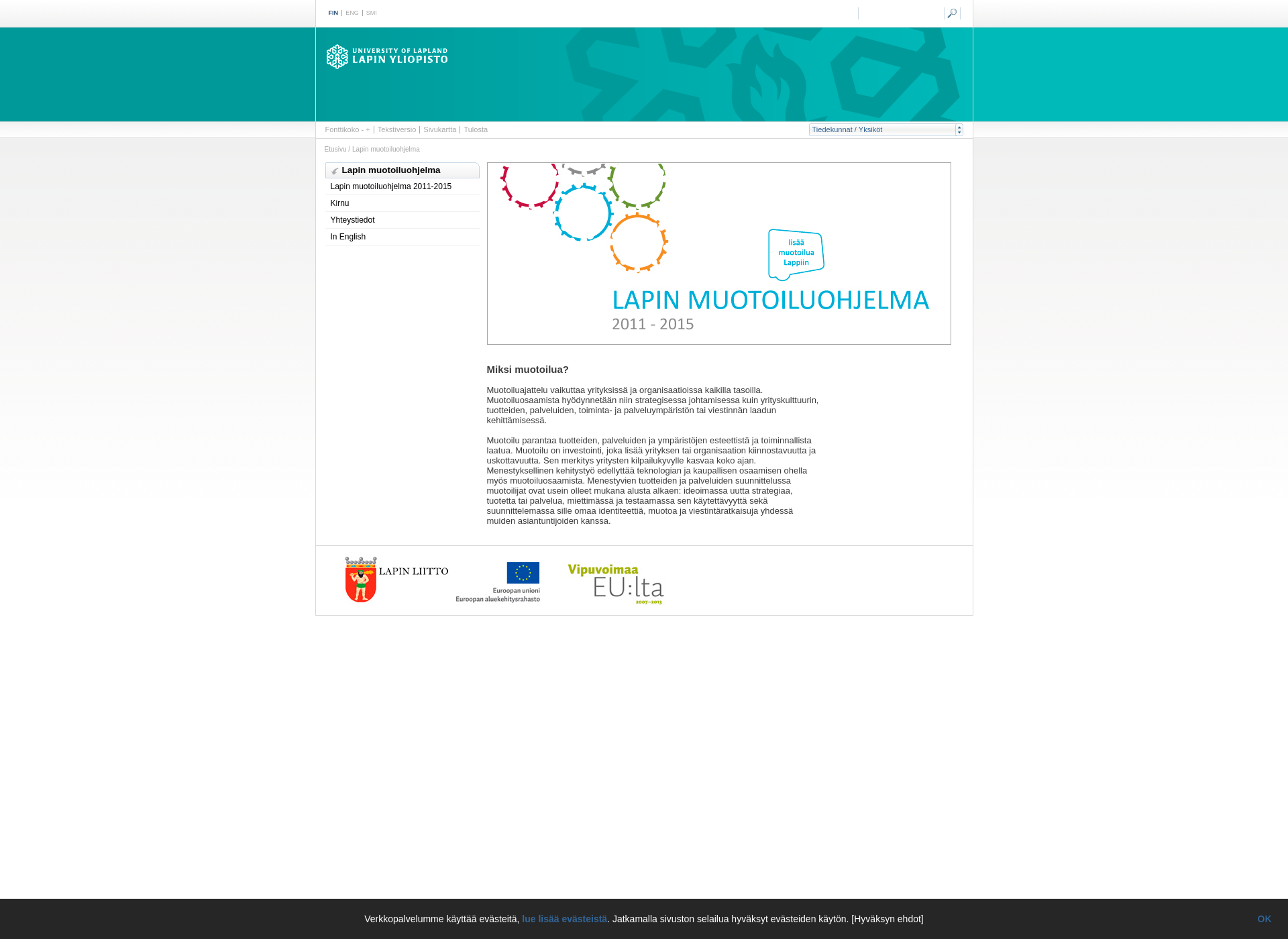 Screenshot for lapinmuotoiluohjelma.fi