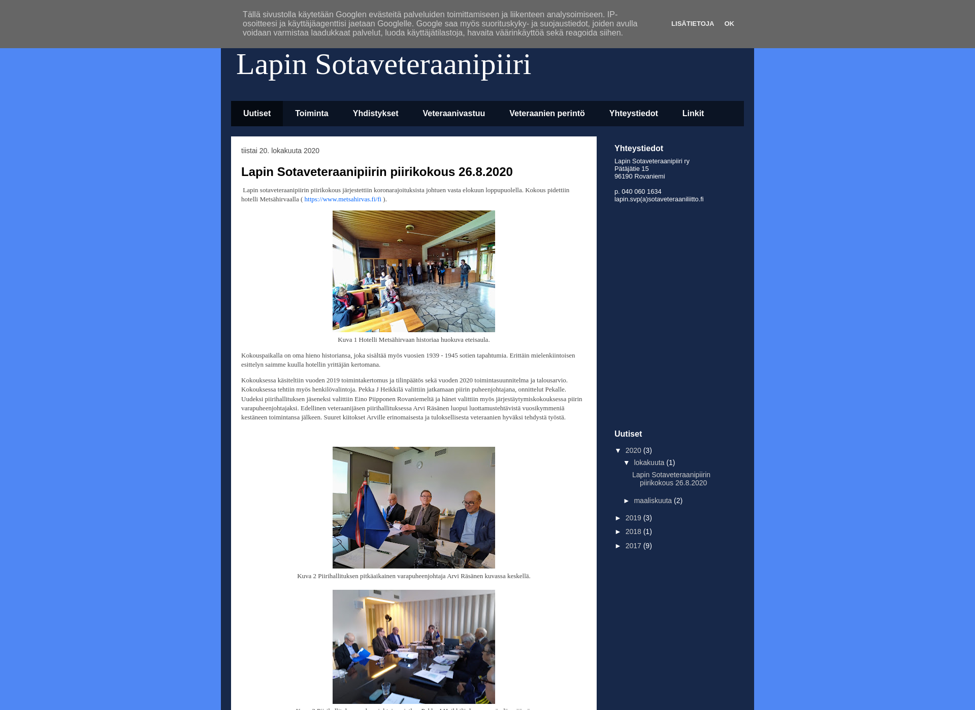 Screenshot for lapinsotaveteraanit.fi