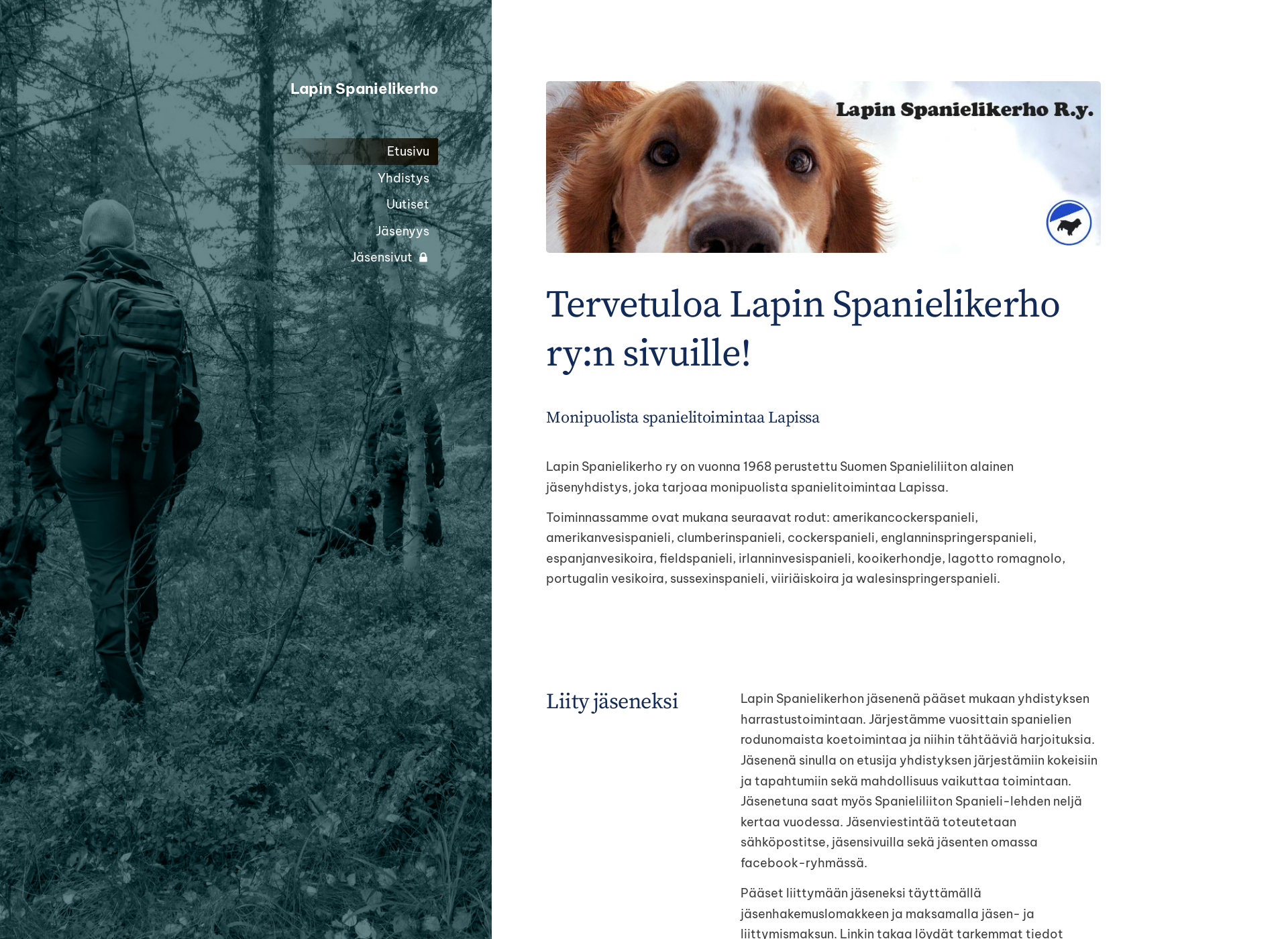 Screenshot for lapinspanielikerho.fi