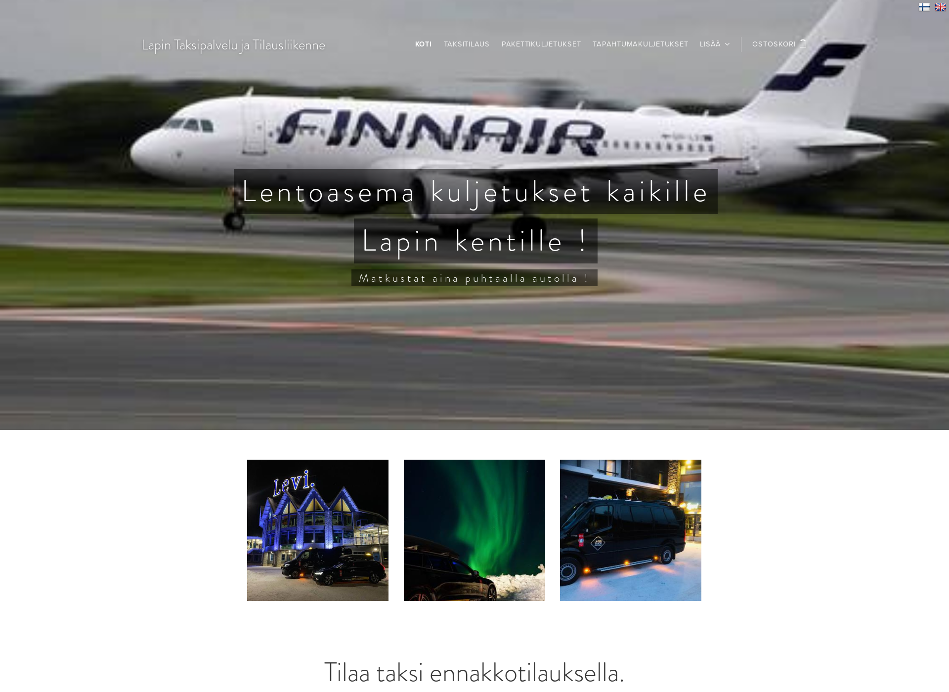 Screenshot for lapintaksi.fi