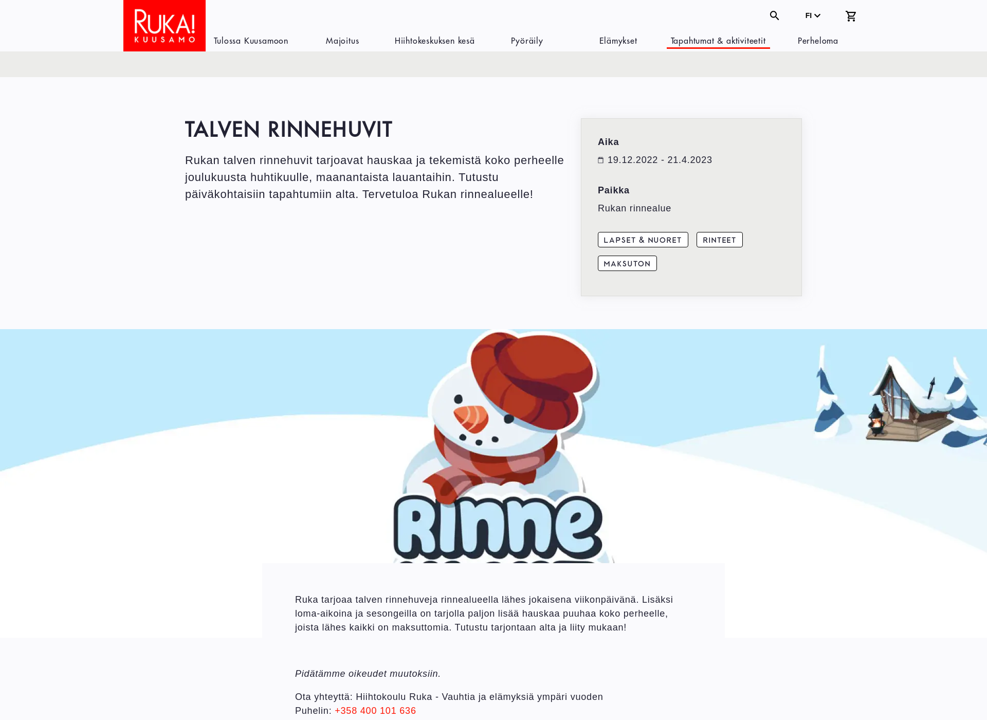 Skärmdump för laplandgames.fi