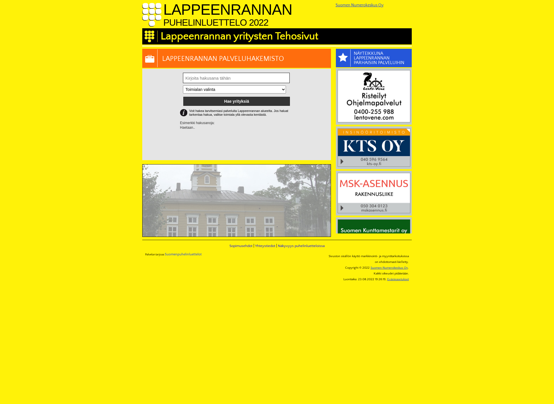 Screenshot for lappeenrannanpuhelinluettelo.fi