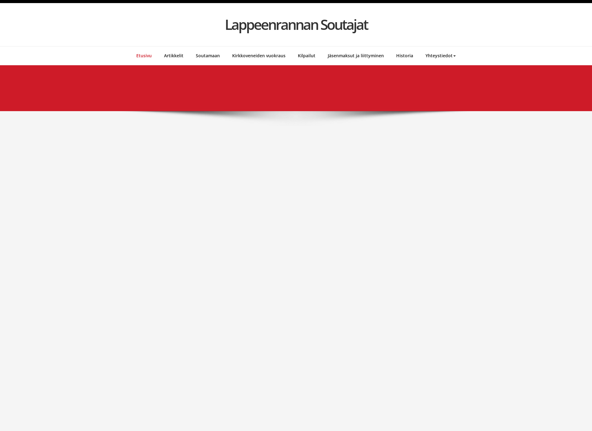 Skärmdump för lappeenrannansoutajat.fi