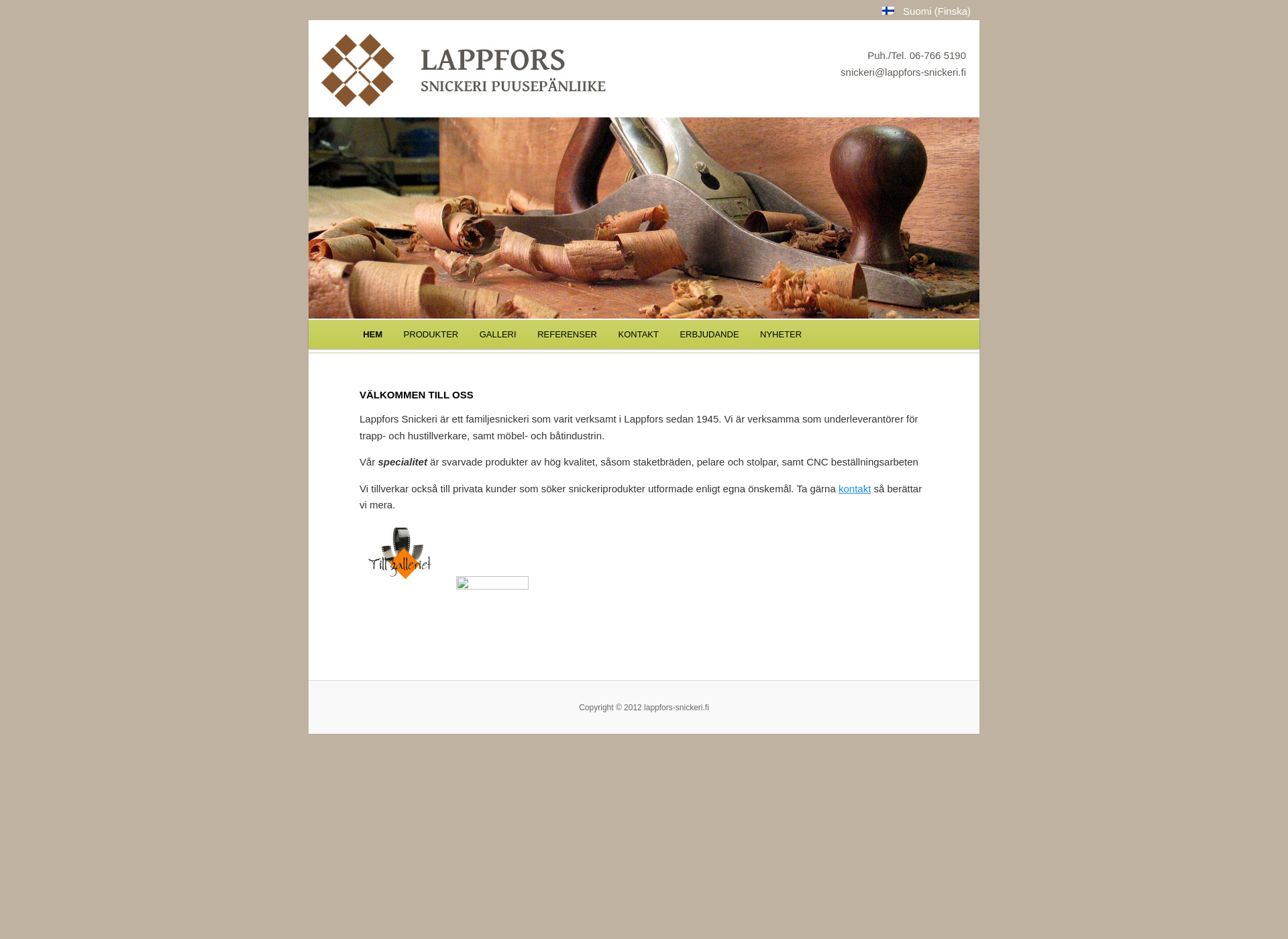 Screenshot for lappfors-snickeri.fi