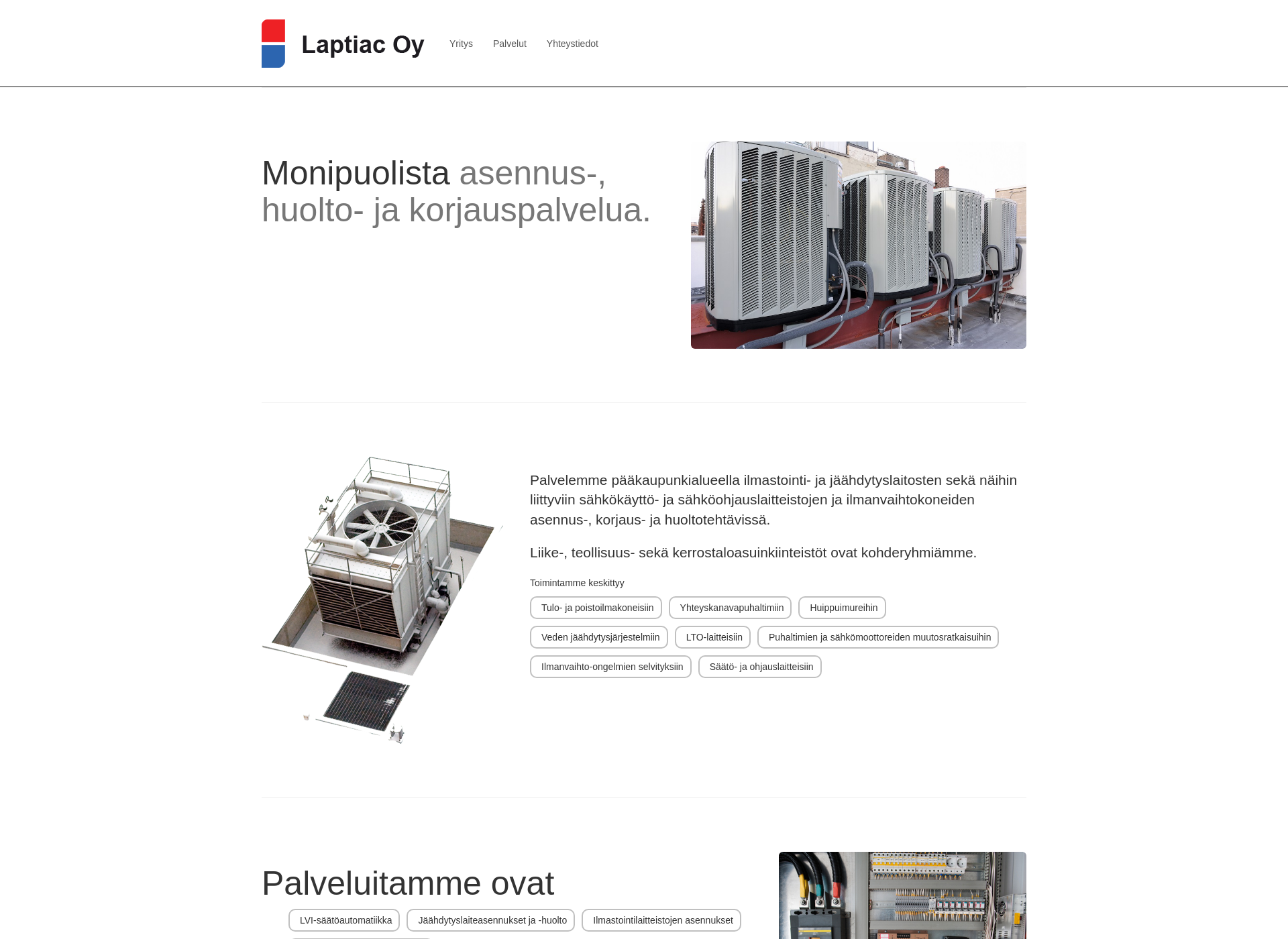 Skärmdump för laptiac.fi
