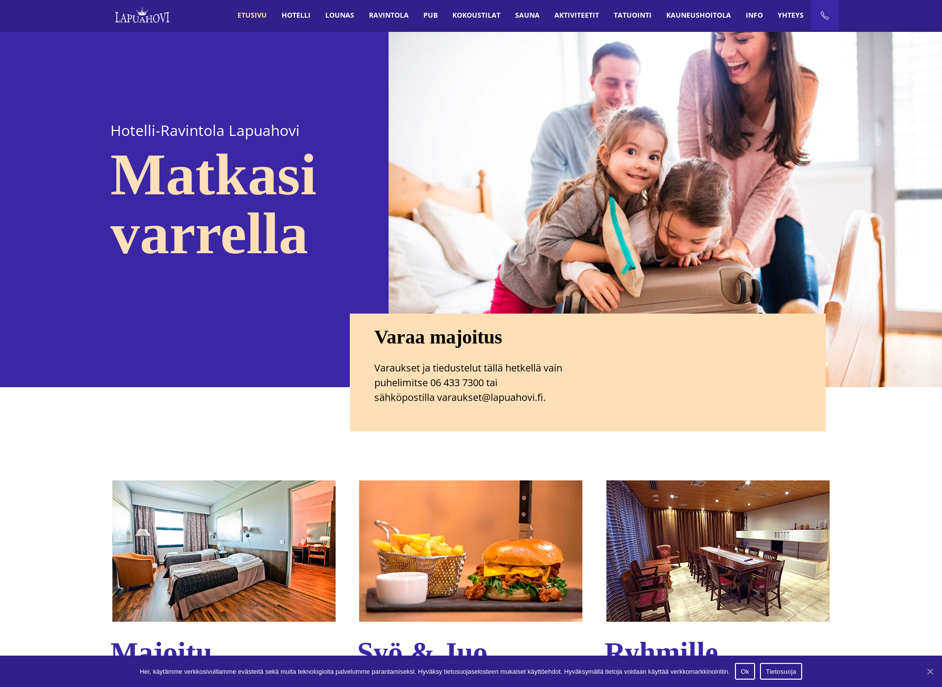 Screenshot for lapuahovi.fi