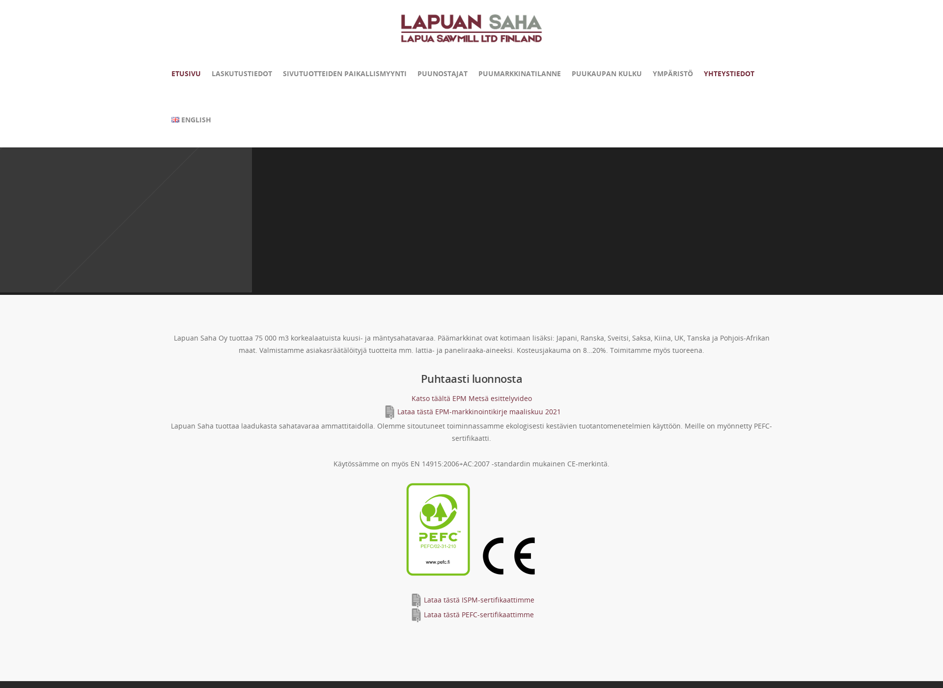 Screenshot for lapuansaha.fi