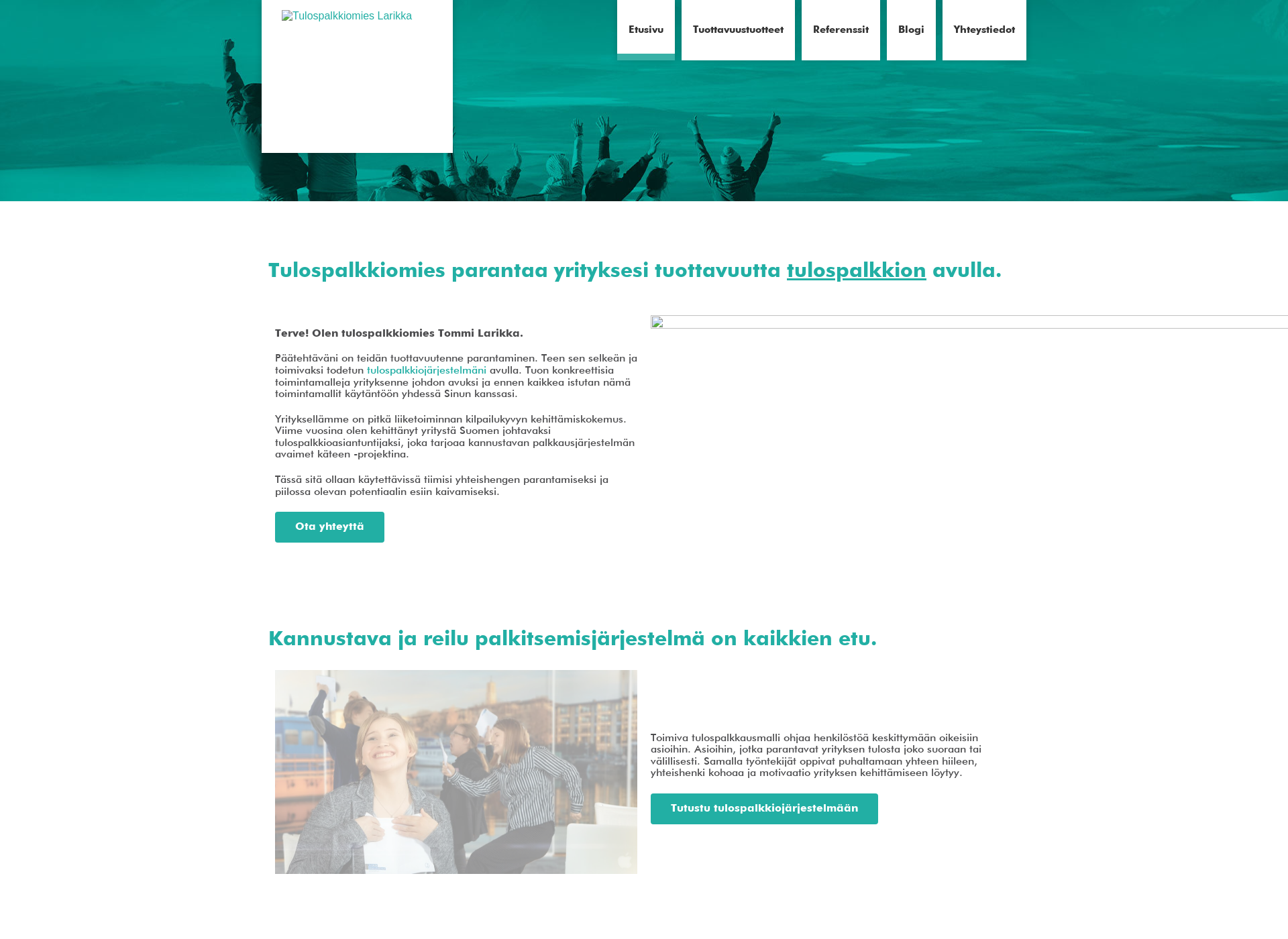Screenshot for larikka.fi