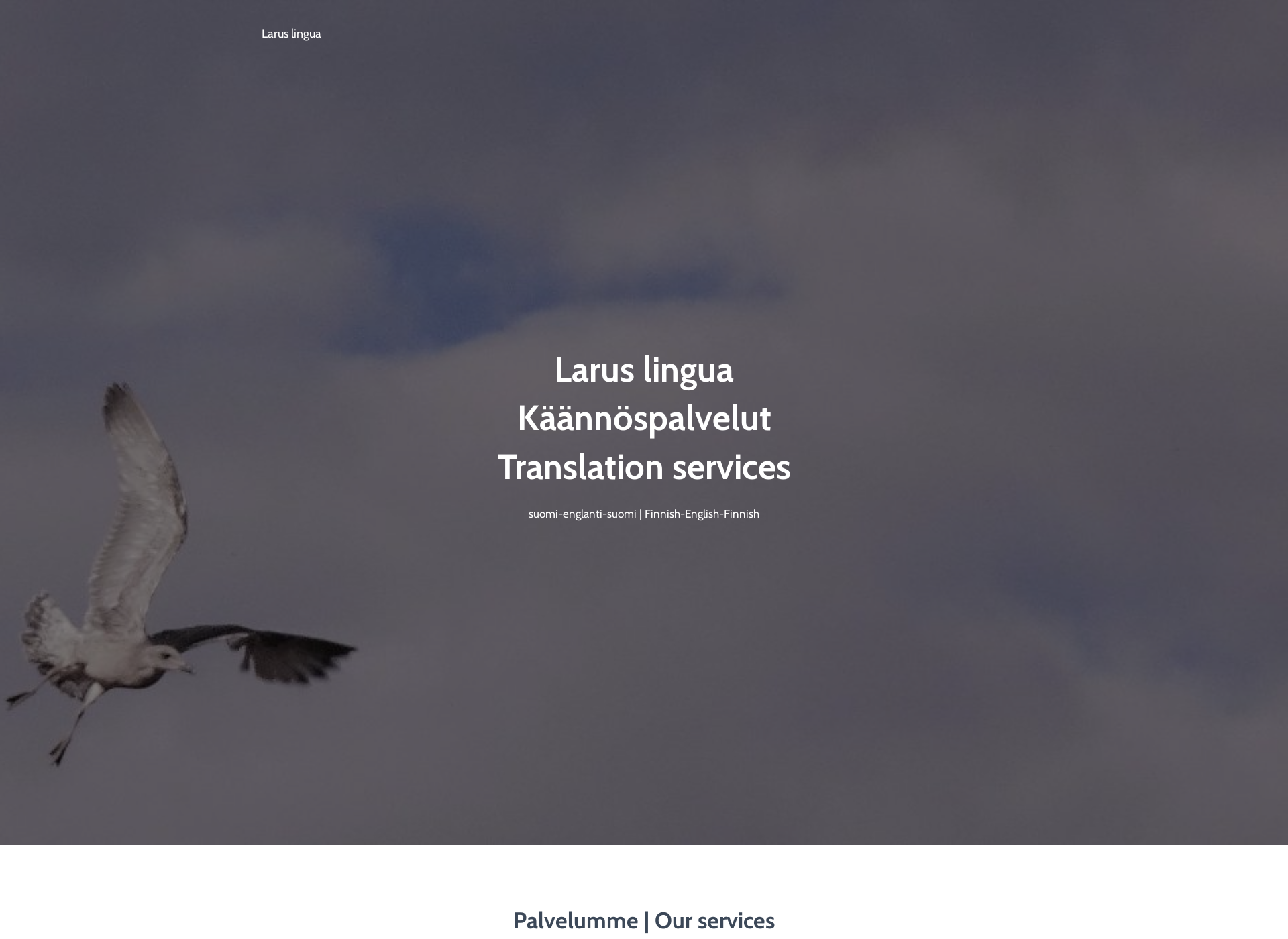 Screenshot for laruslingua.fi