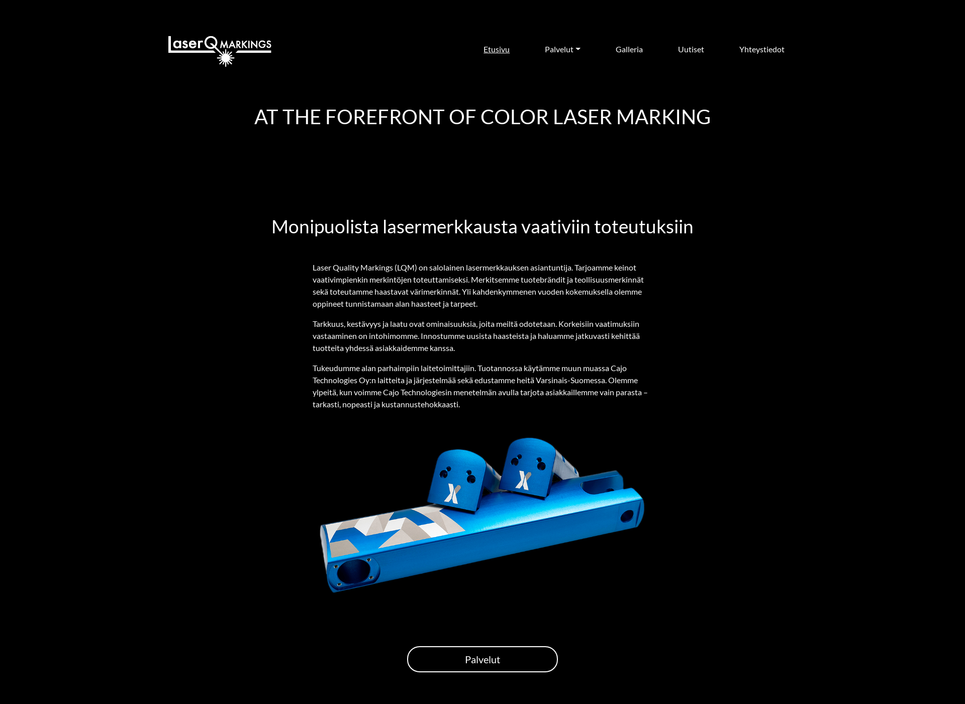 Skärmdump för laser-merkkaus.com