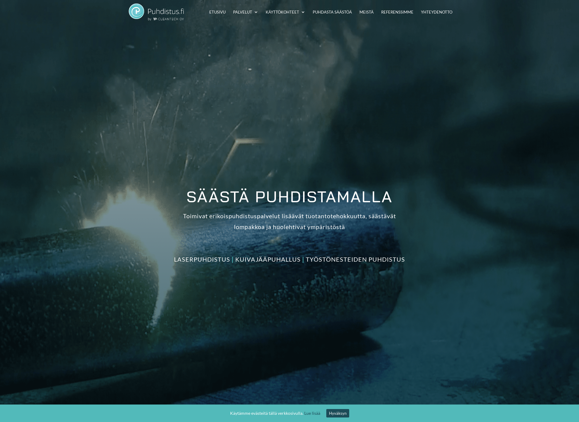 Skärmdump för lasercleaning.fi