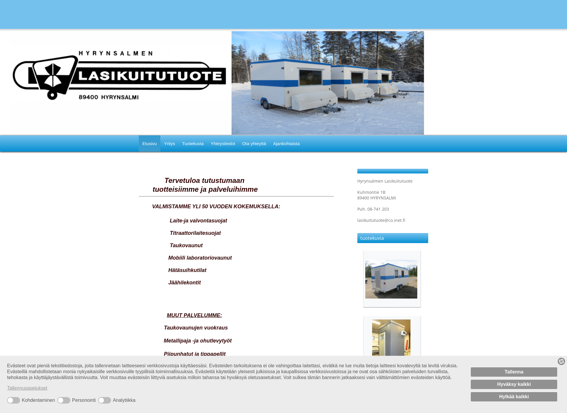 Screenshot for lasikuitutuote.fi