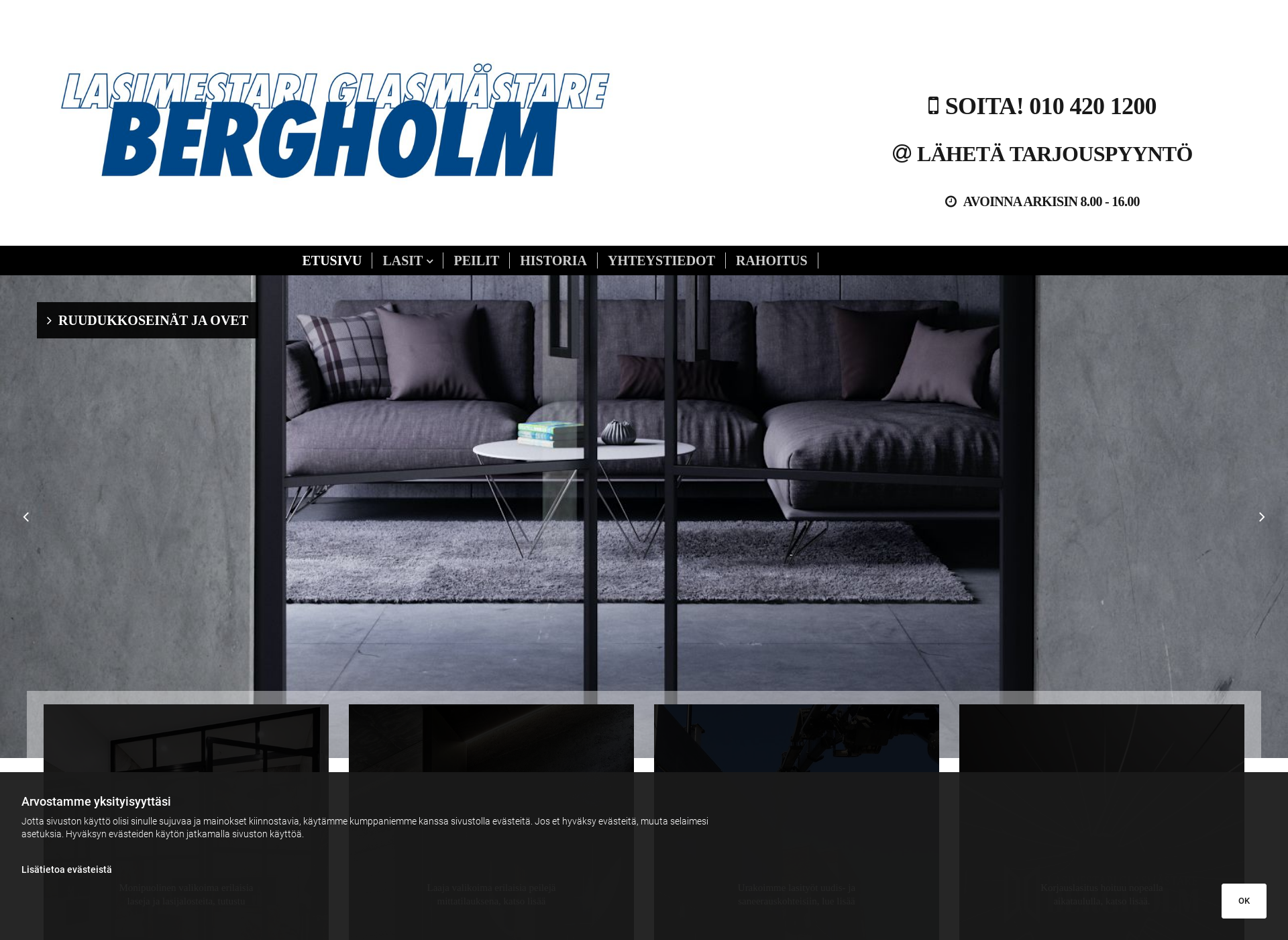 Screenshot for lasimestaribergholm.fi