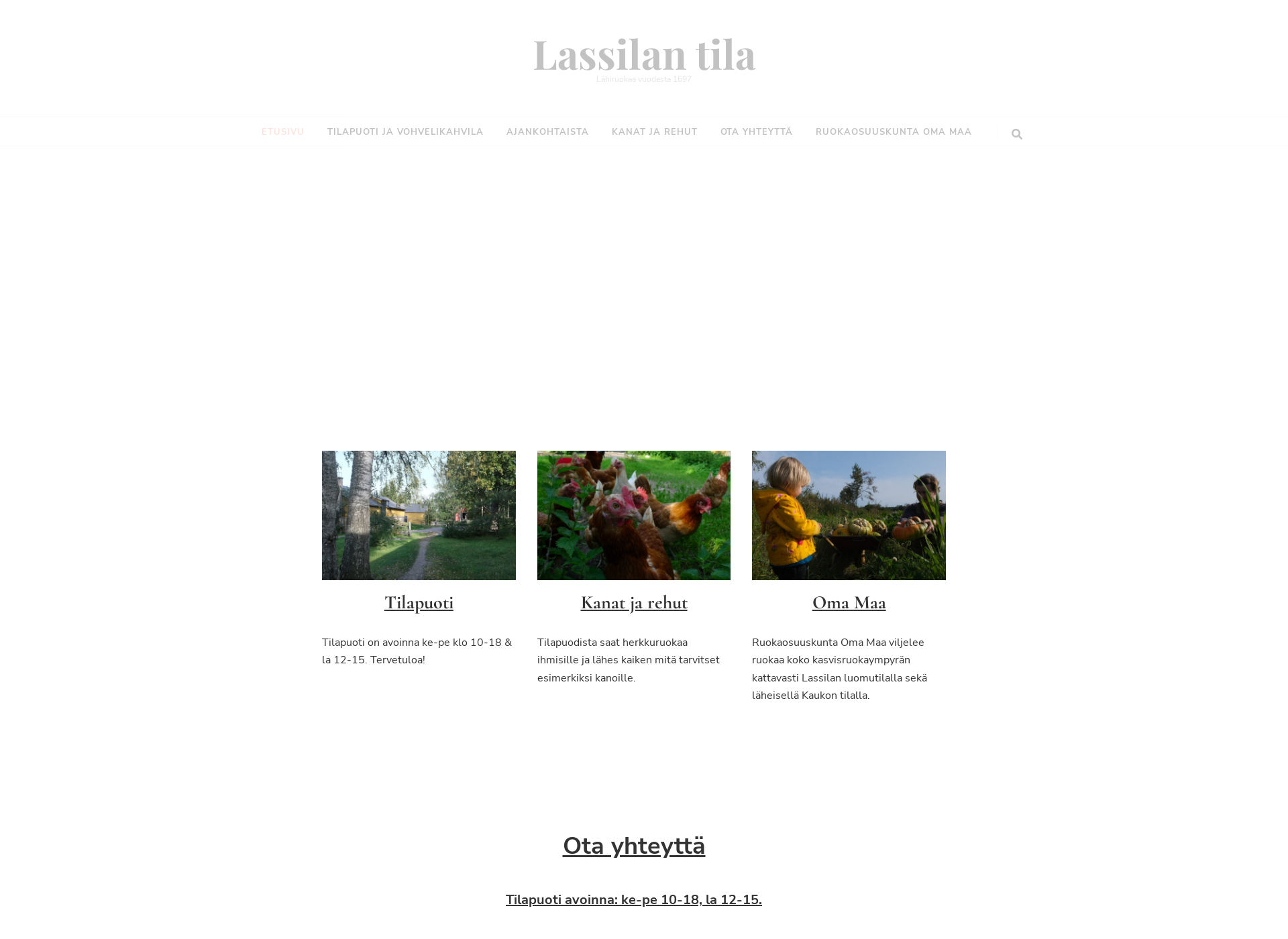 Screenshot for lassilantila.fi