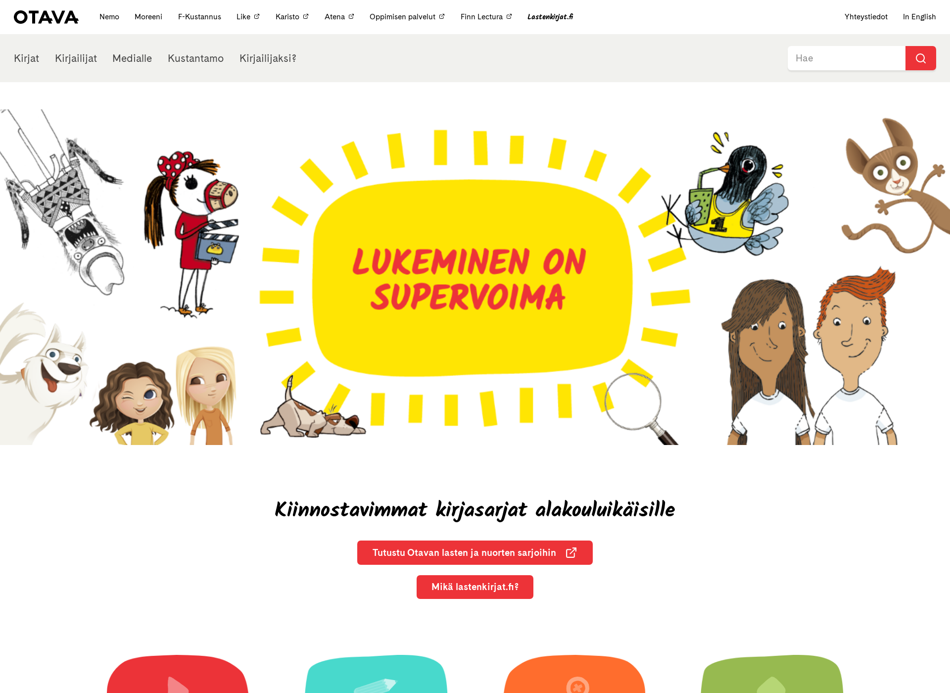 Näyttökuva lastenkirjat.fi