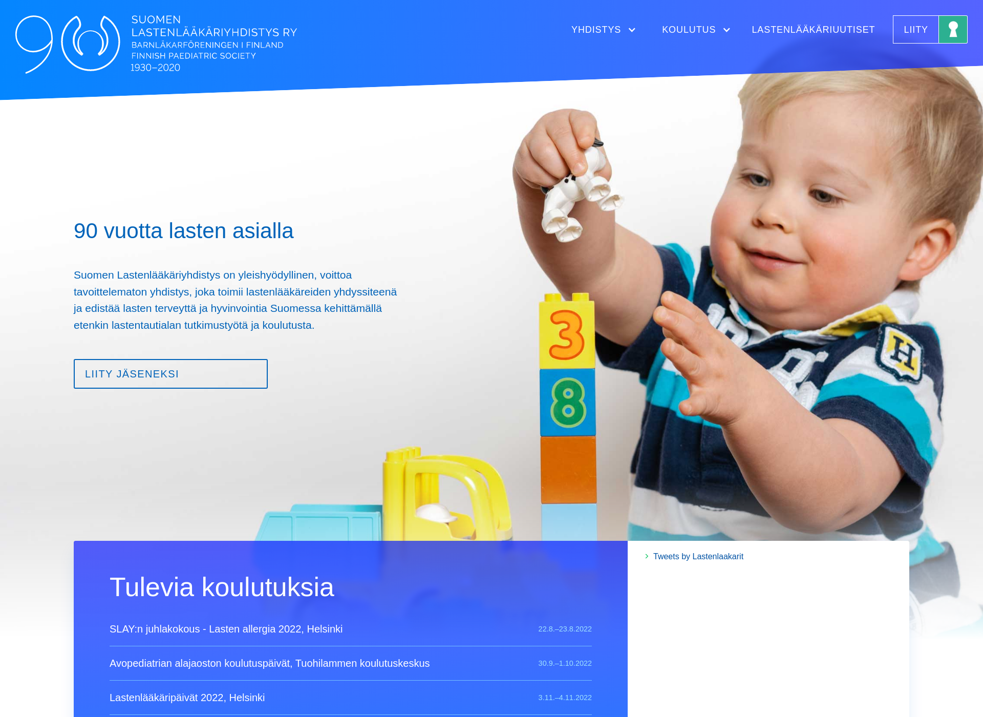 Screenshot for lastenlaakariyhdistys.fi